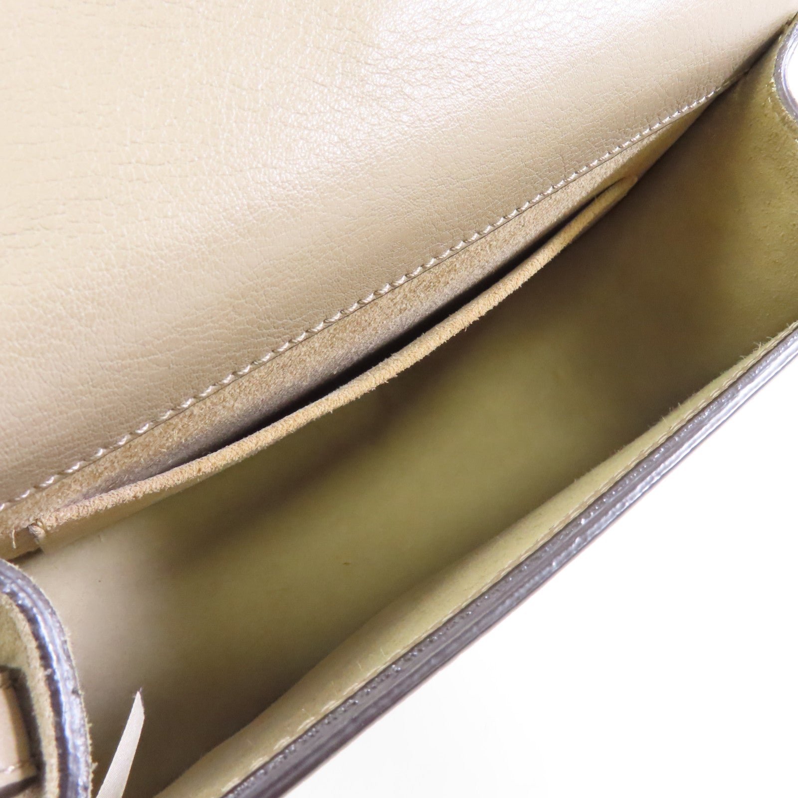Chloe 牛皮皮革2Way Shoulder金扣手挽肩背兩用袋啡色