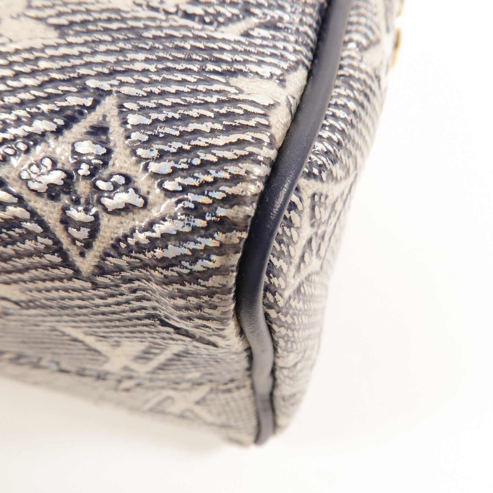 LOUIS VUITTON Laminated Jacquard Speedy Bandouliere 20手挽肩背兩用袋