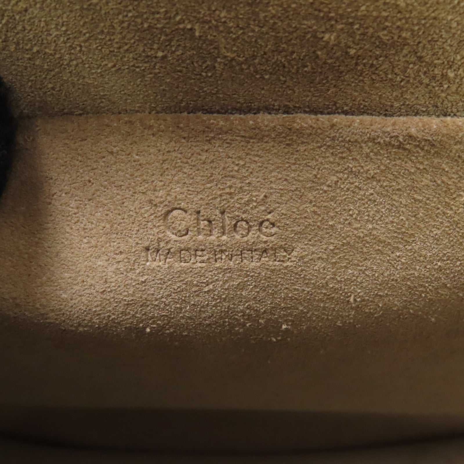 Chloe 牛皮皮革2Way Shoulder金扣手挽肩背兩用袋啡色
