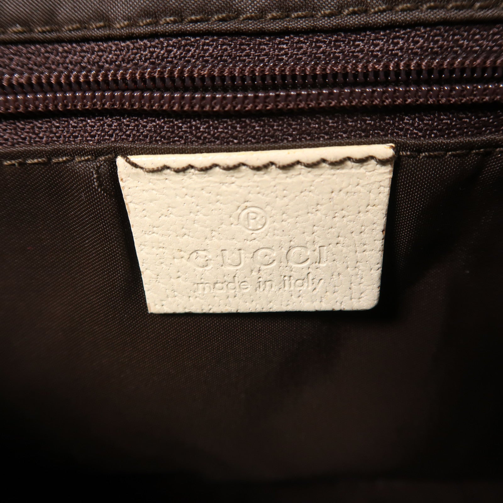 GUCCI 帆布/牛皮皮革Jackie銀扣肩背袋