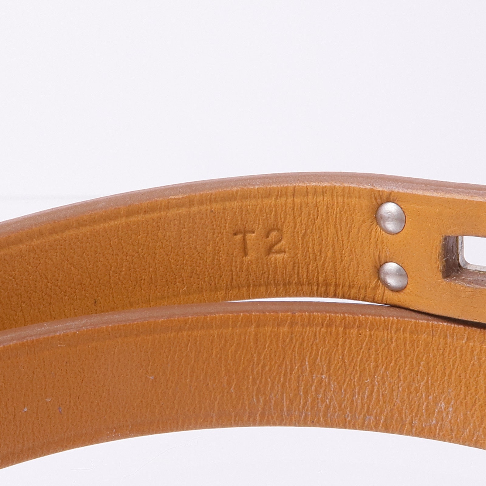 HERMES Swift皮革Kelly Double Tour銀扣手帶