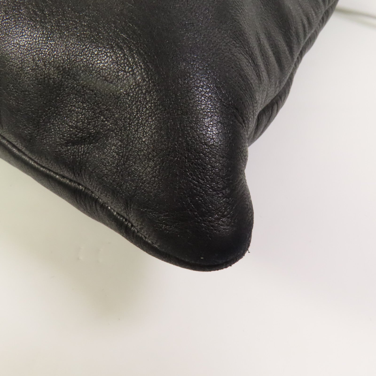 CHANEL 羊皮皮革Chain shoulder Bag銀扣鏈帶肩背袋