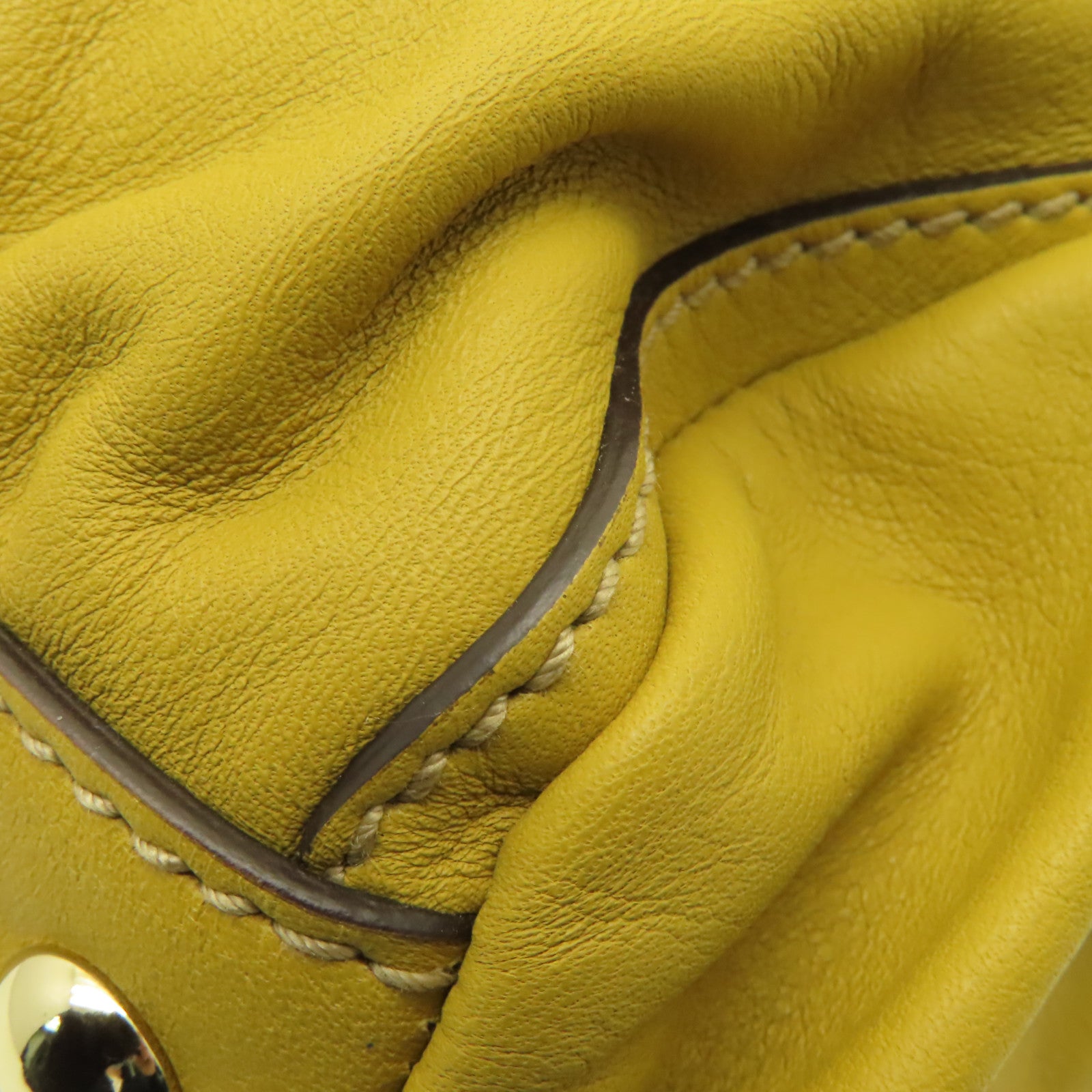 GUCCI 【激減優惠】牛皮皮革Shoulder Bag金扣肩背袋啡色