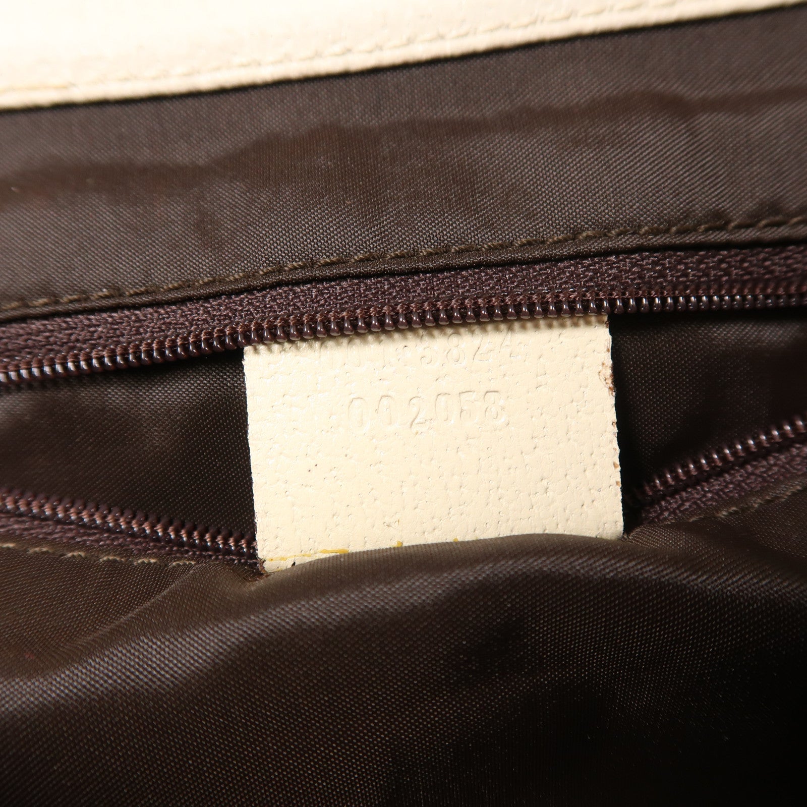 GUCCI 帆布/牛皮皮革Jackie銀扣肩背袋