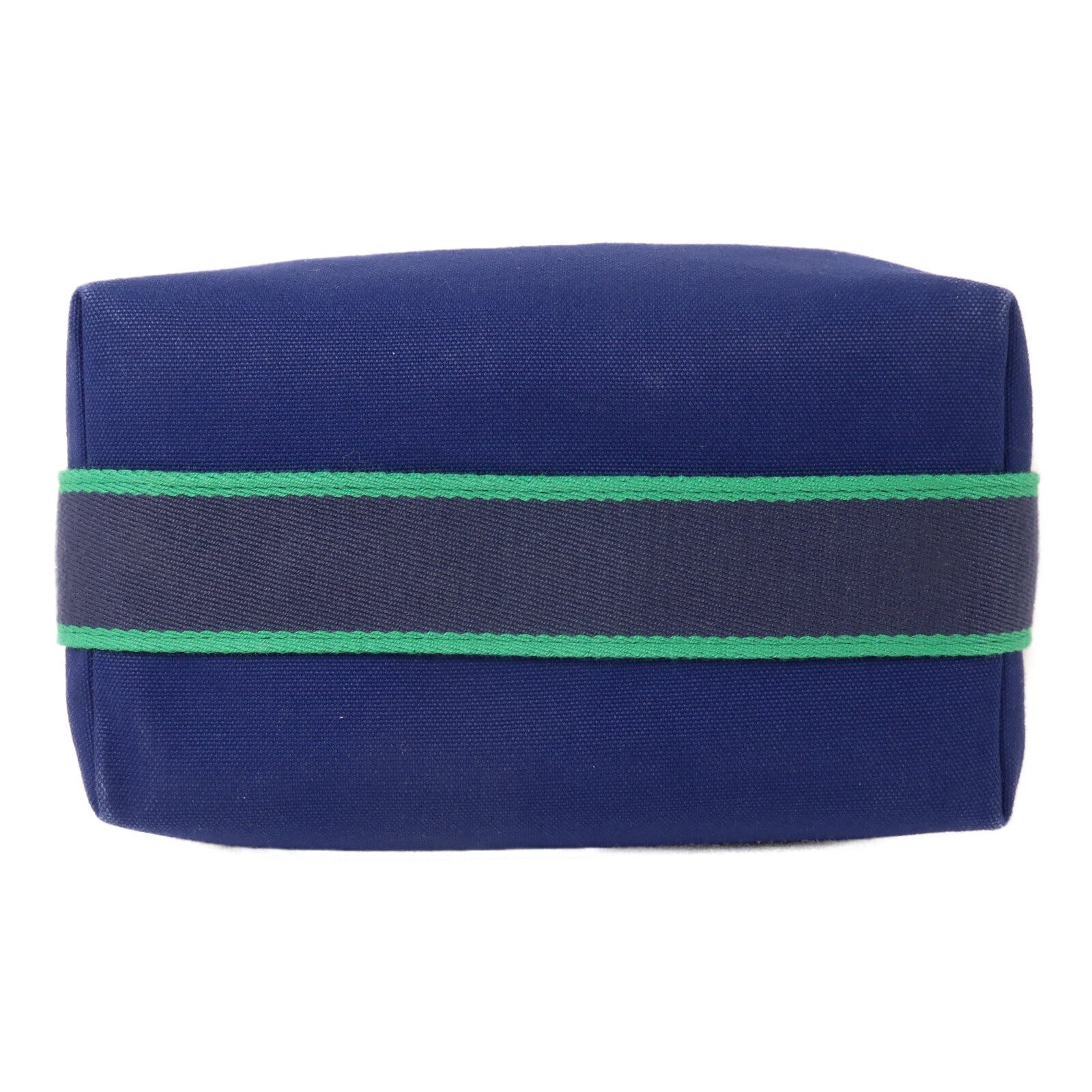 HERMES 帆布Bride A Brac PM手挽袋Bleu Marine