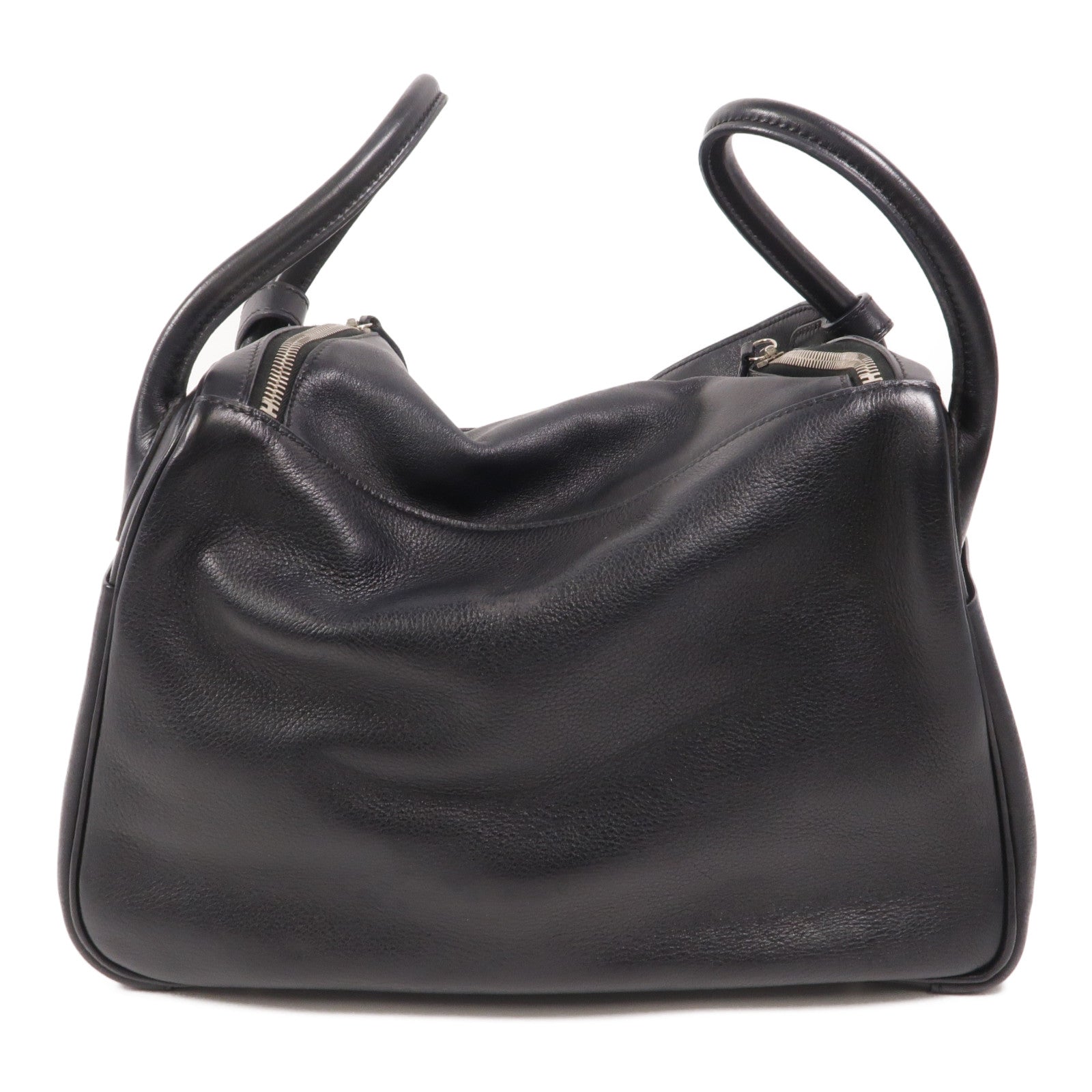 HERMES Volupto皮革Lindy 30手挽肩背兩用袋Noir