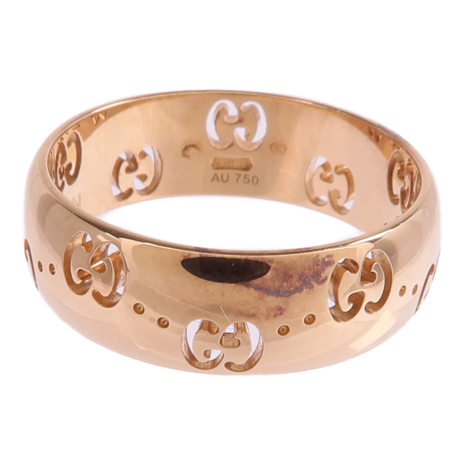 GUCCI 【激減優惠】18K玫瑰金GG Icon Ring戒指Gucci#14/US#6.75
