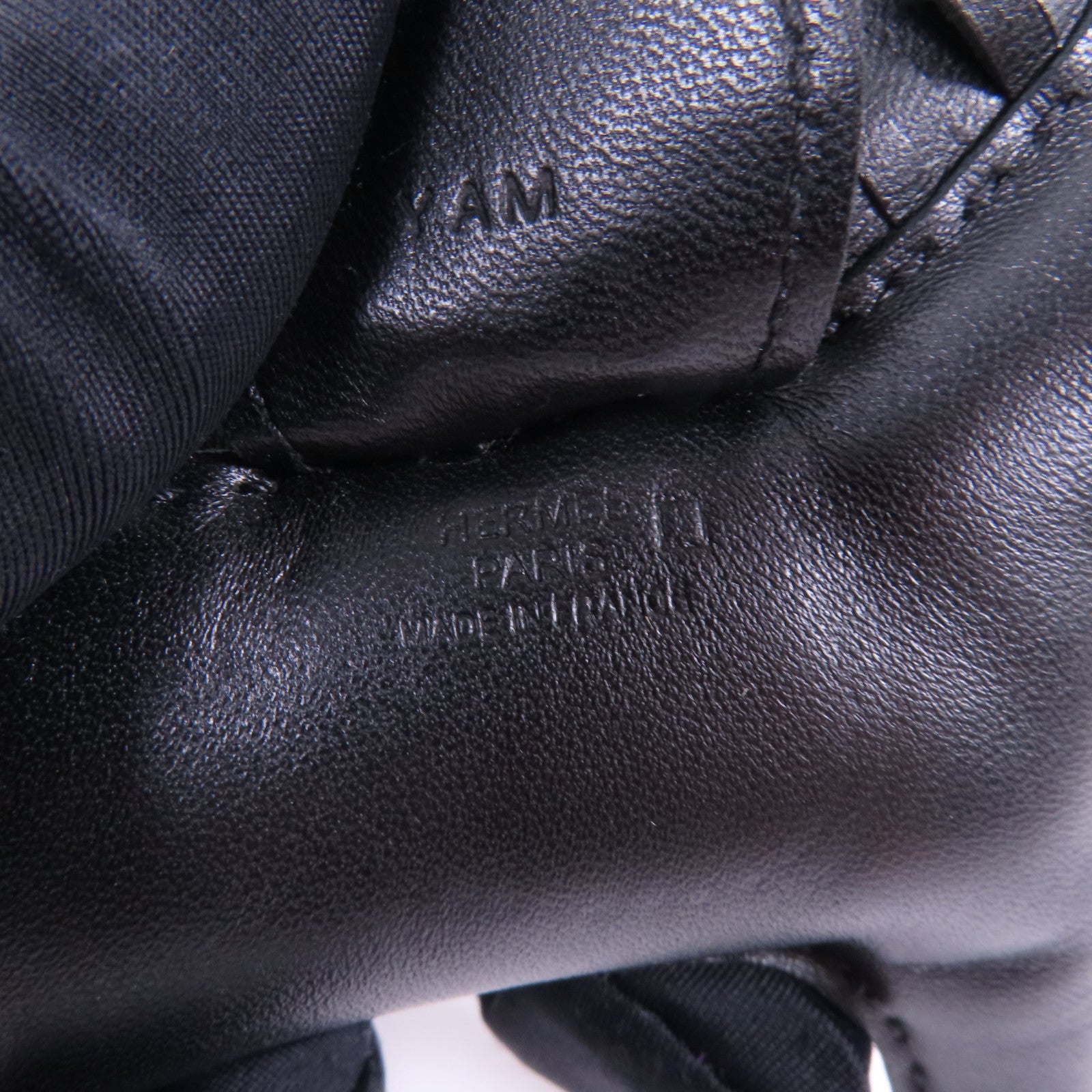HERMES Swift/Alligator皮革Rodeo MM掛飾Noir