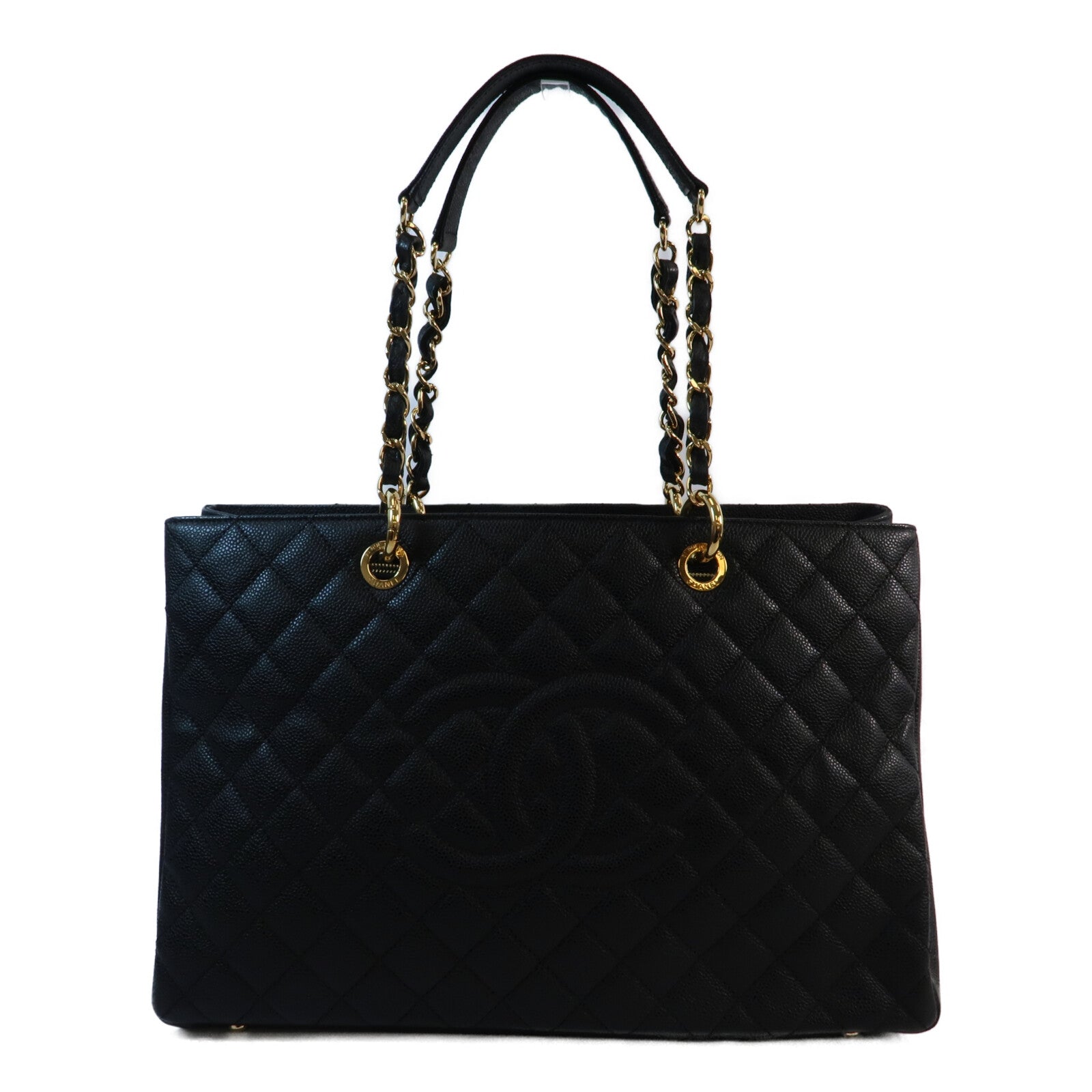 CHANEL 牛皮皮革GST Grand Shopping Tote Bag鏈帶手挽袋