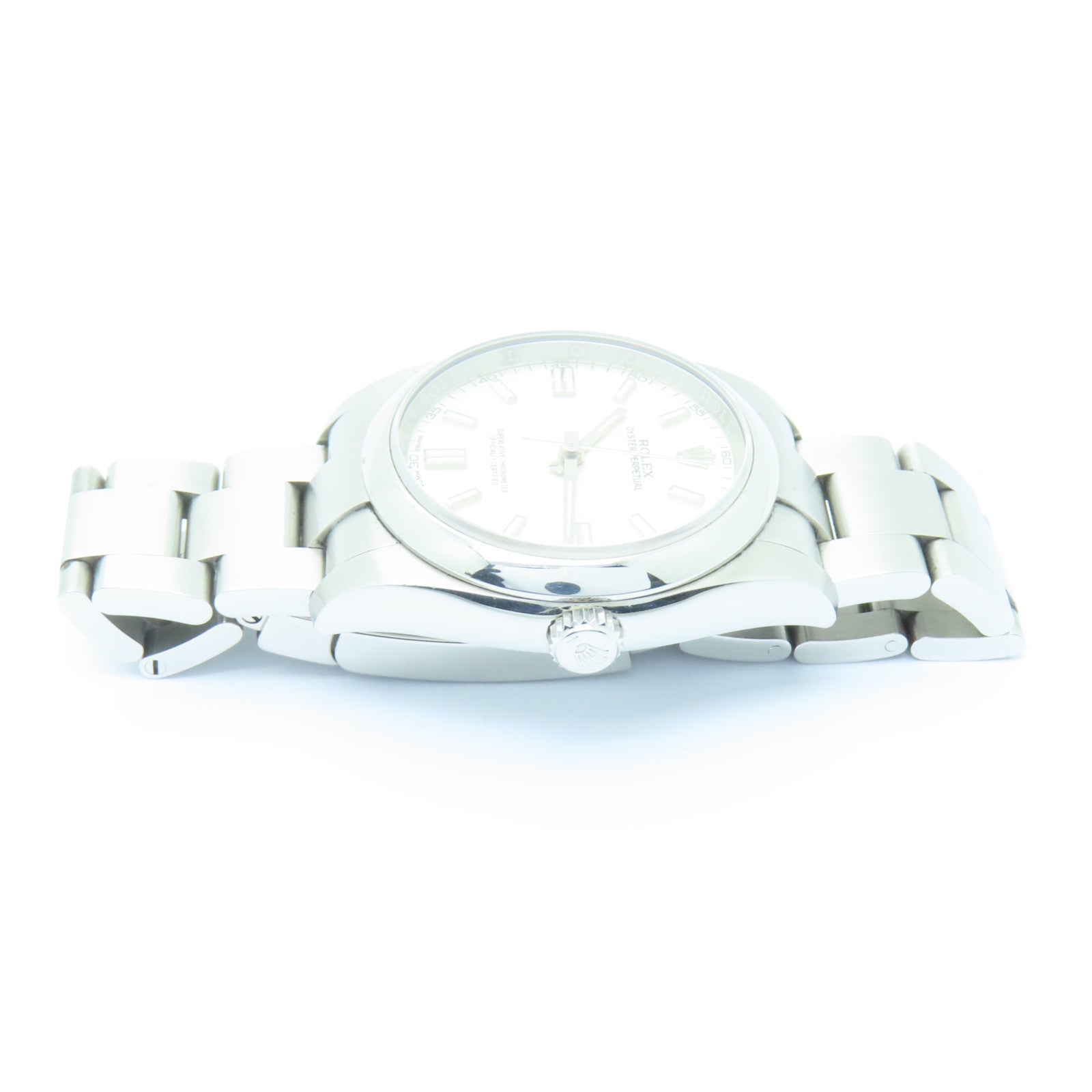 ROLEX Oyster Perpetual不鏽鋼手錶自動機芯白色