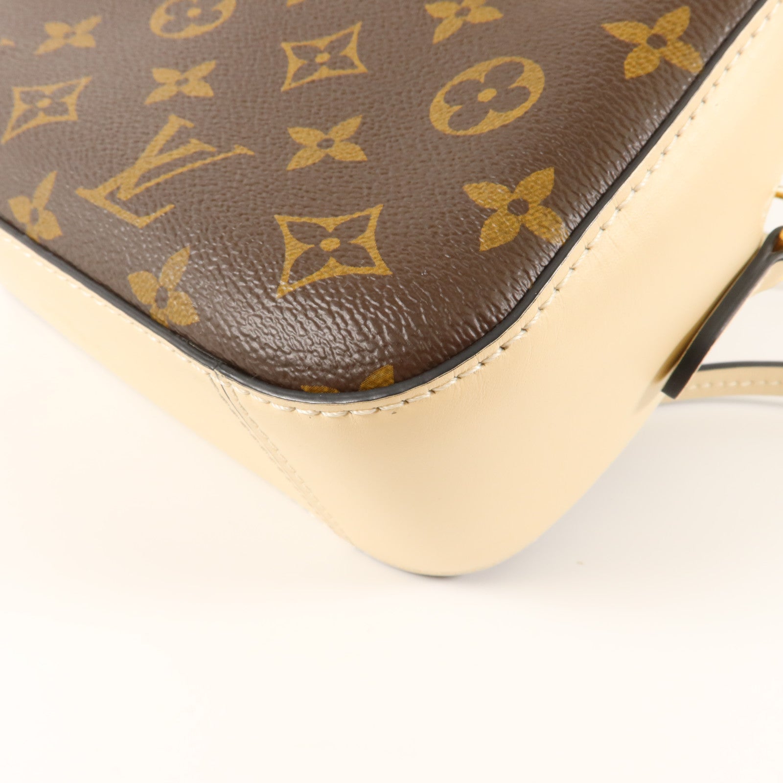 LOUIS VUITTON Monogram Saintonge金扣手挽肩背兩用袋
