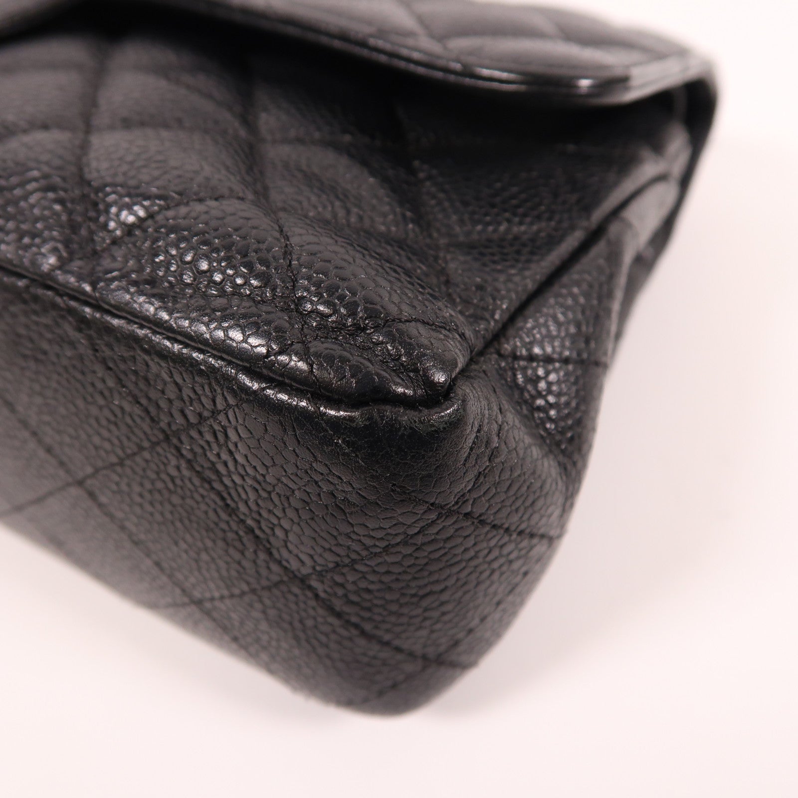 CHANEL 牛皮皮革Classic 25金扣鏈帶肩背袋黑色