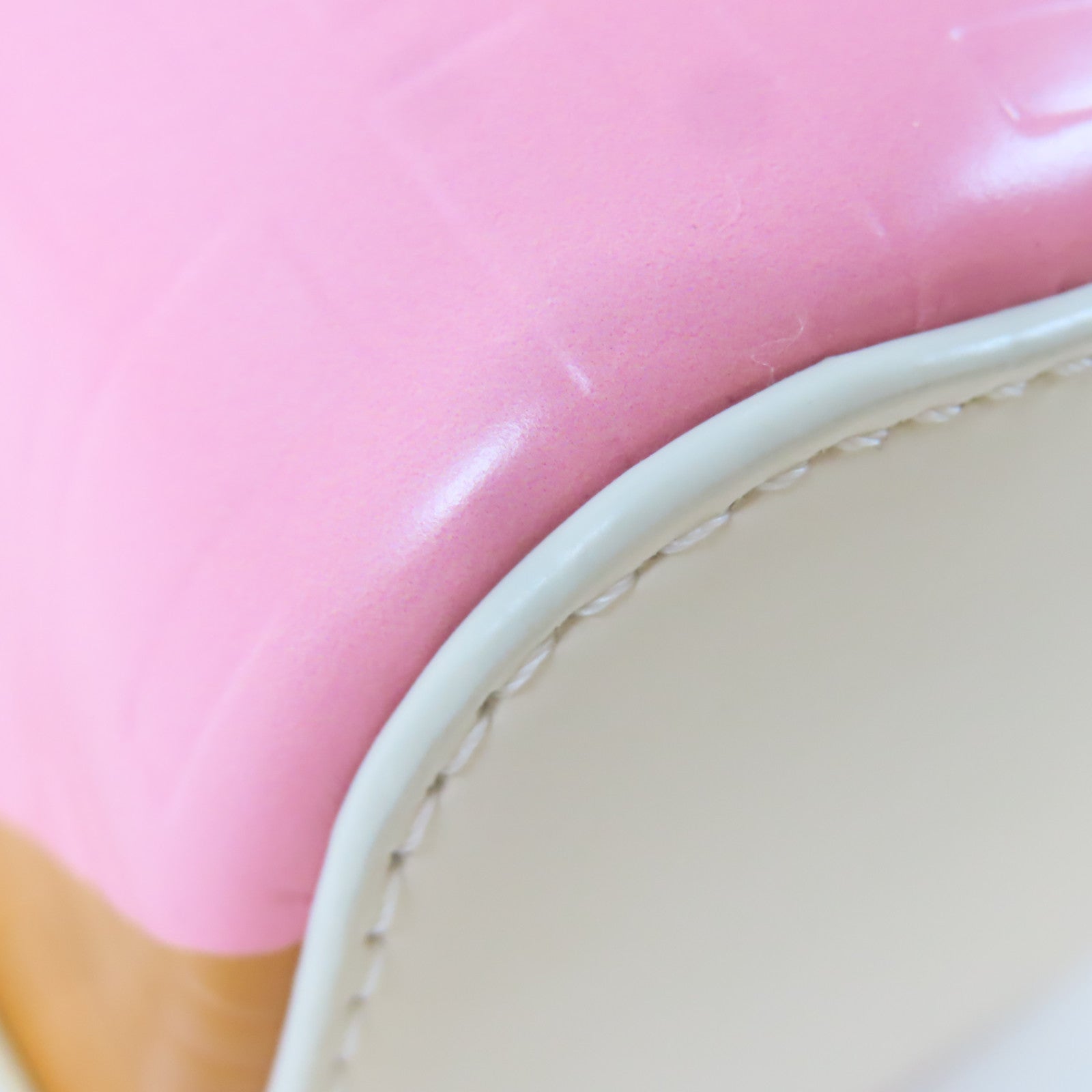 FENDI Mon Tresor 2 Way Bag 8BS010 AJSI F1HDR Calfskin Leather White/Pink/Brown