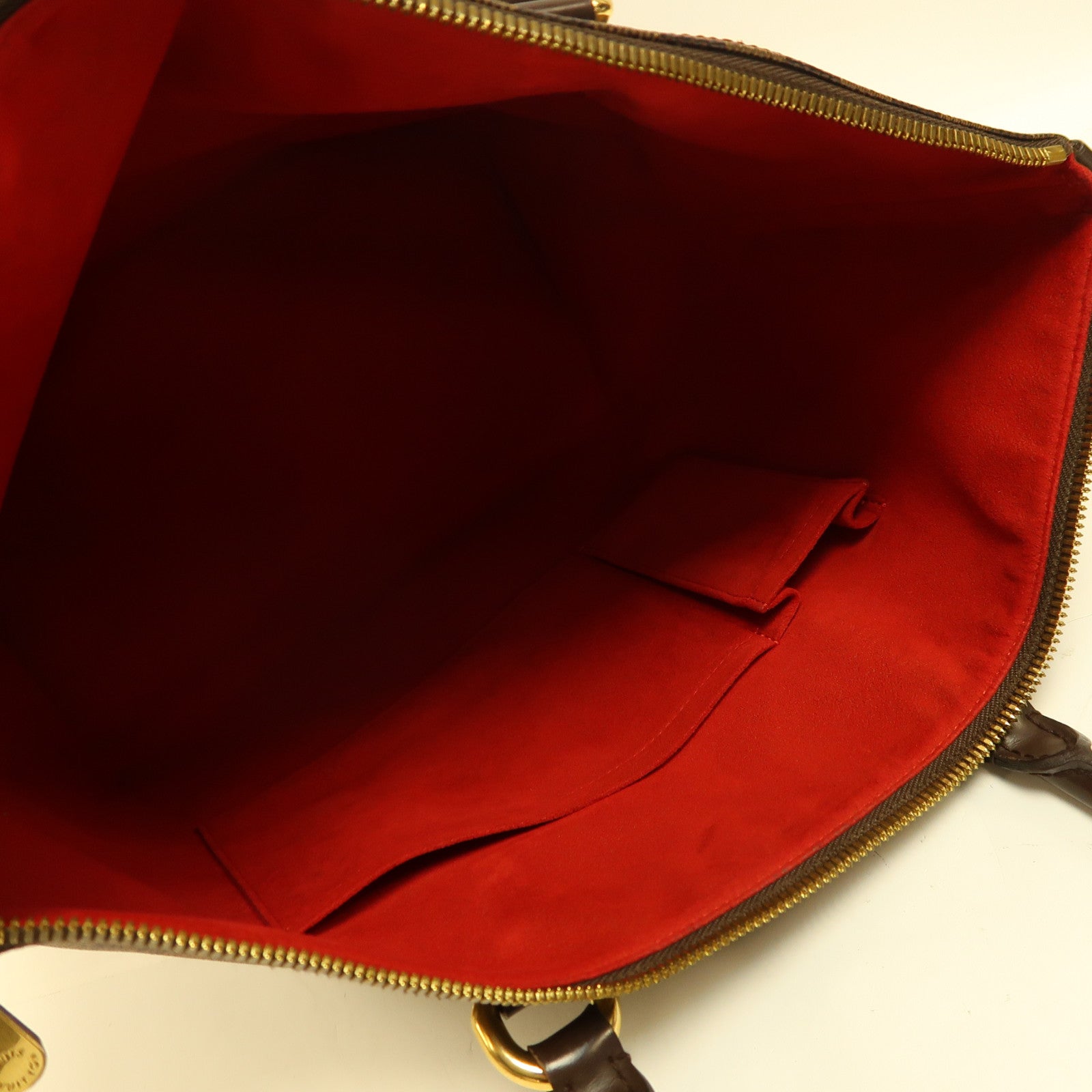 LOUIS VUITTON 【激減優惠】Damier Saleya MM金扣肩背袋啡色