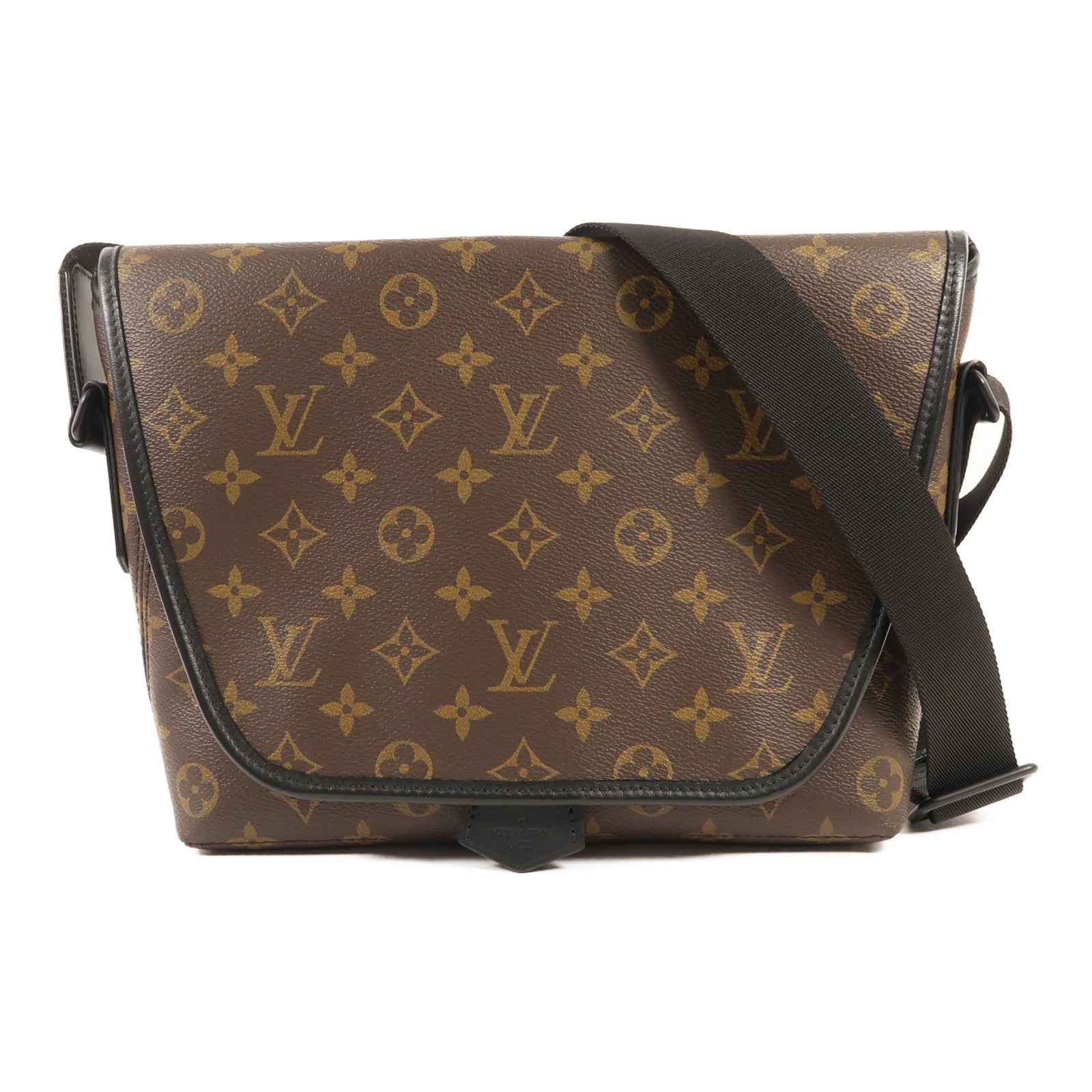 LOUIS VUITTON Monogram Magnetic Messenger Bag肩背袋棕色