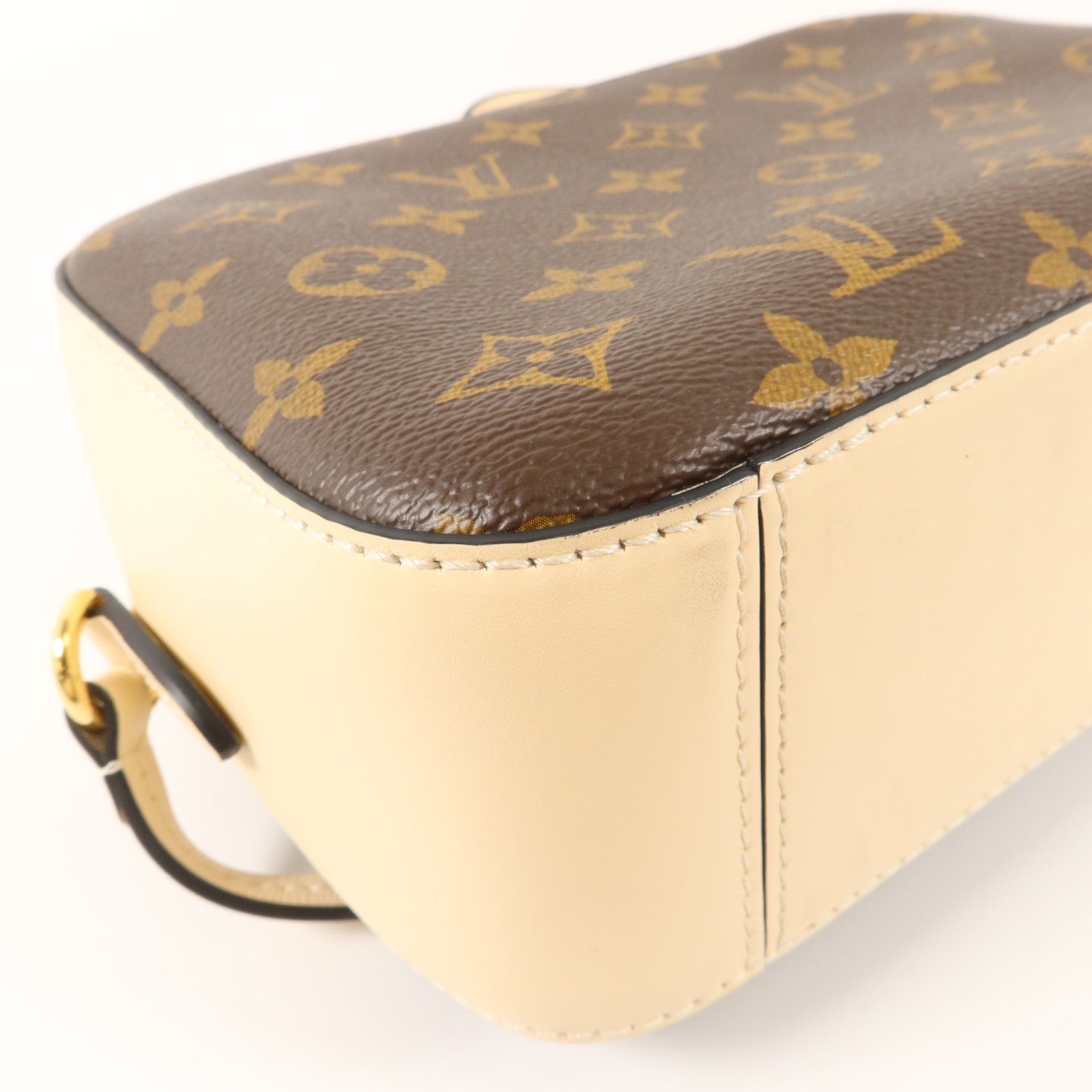 LOUIS VUITTON Monogram Saintonge金扣手挽肩背兩用袋