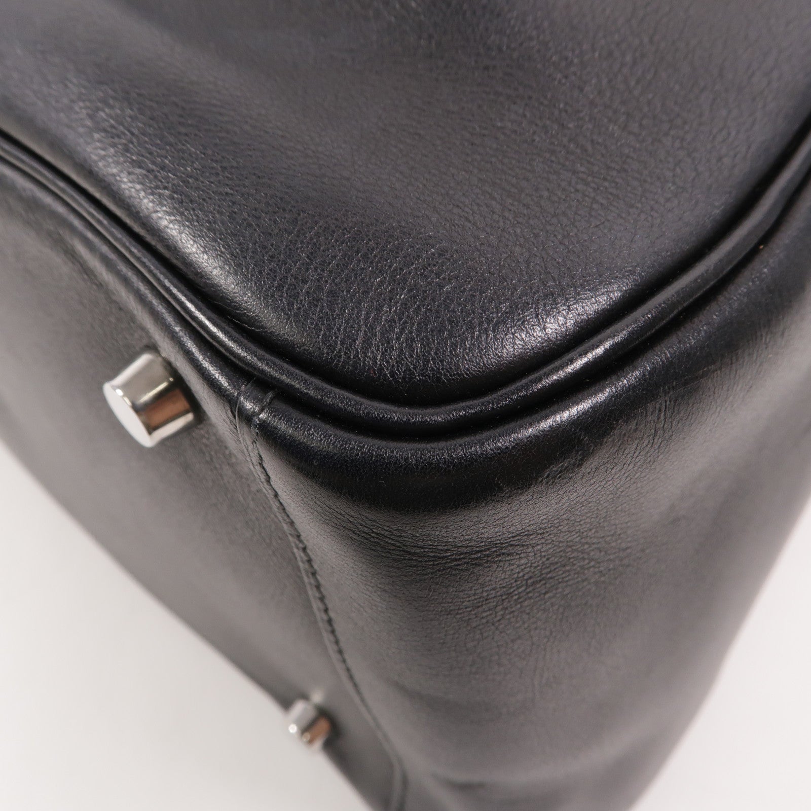 HERMES Volupto皮革Lindy 30手挽肩背兩用袋Noir