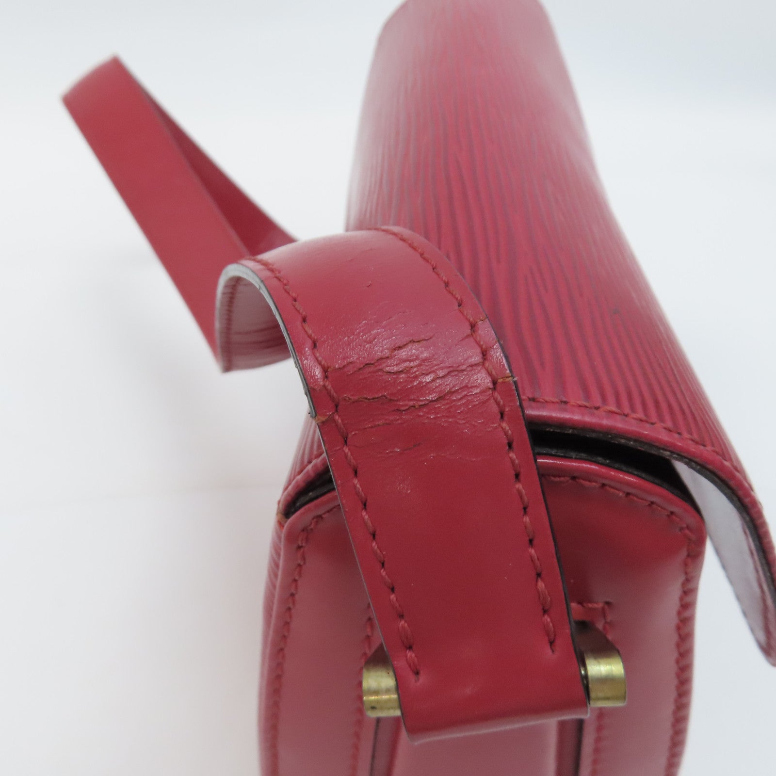 LOUIS VUITTON 【激減優惠】Epi Bushi金扣肩背袋紅色