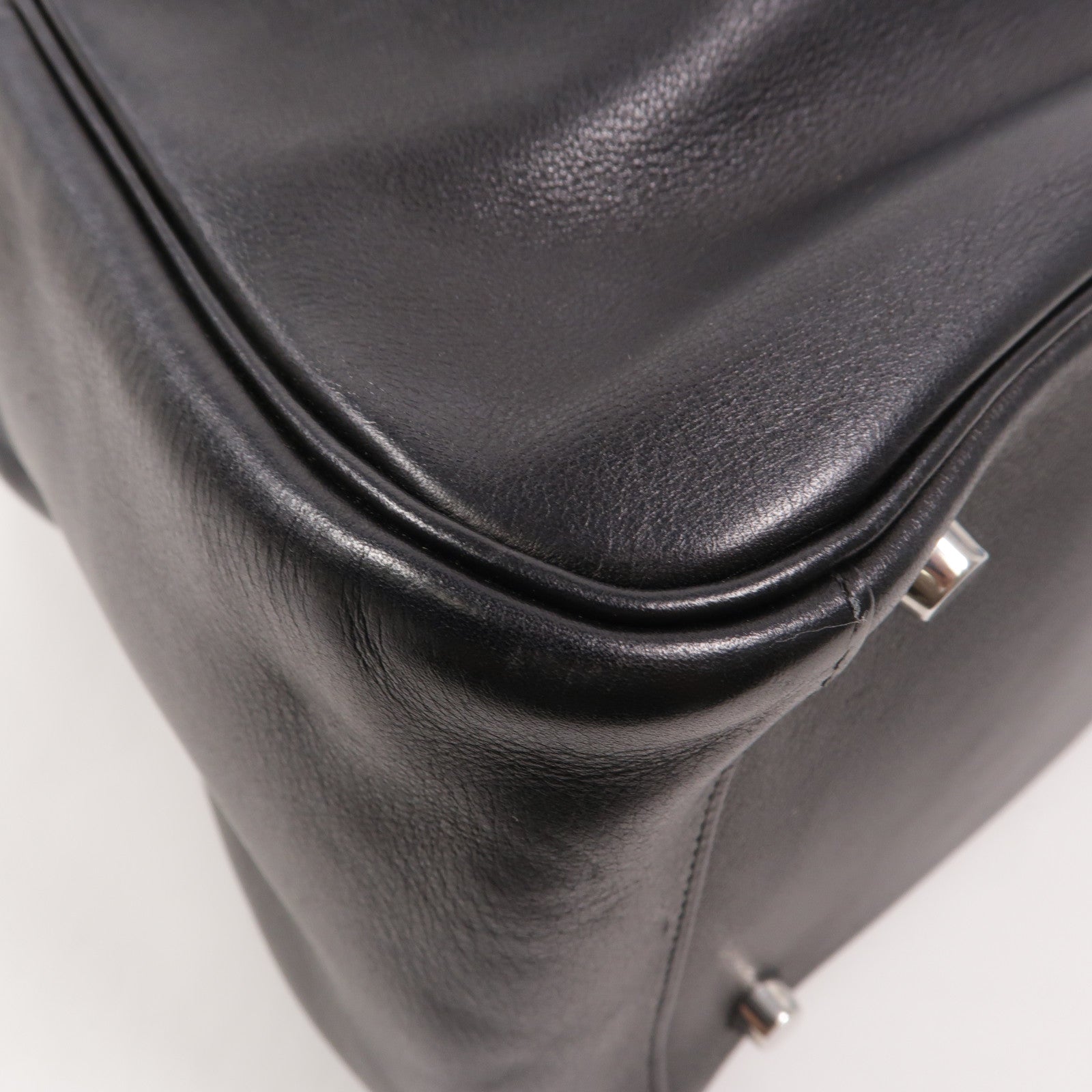 HERMES Volupto皮革Lindy 30手挽肩背兩用袋Noir