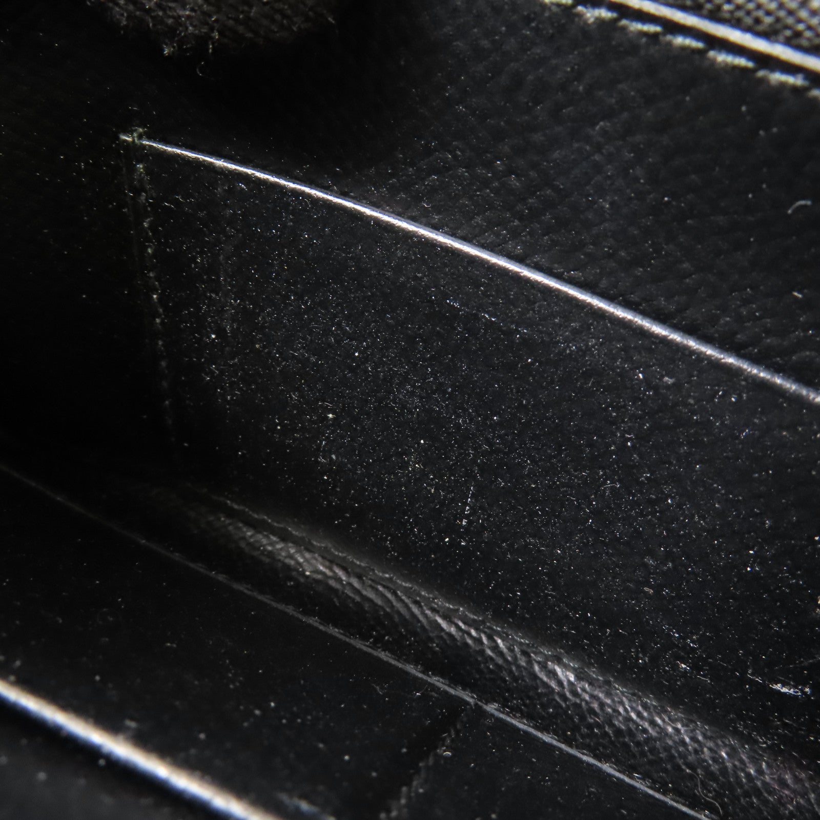 Salvatore Ferragamo 牛皮皮革Zipper Long Wallet金扣長錢包黑色