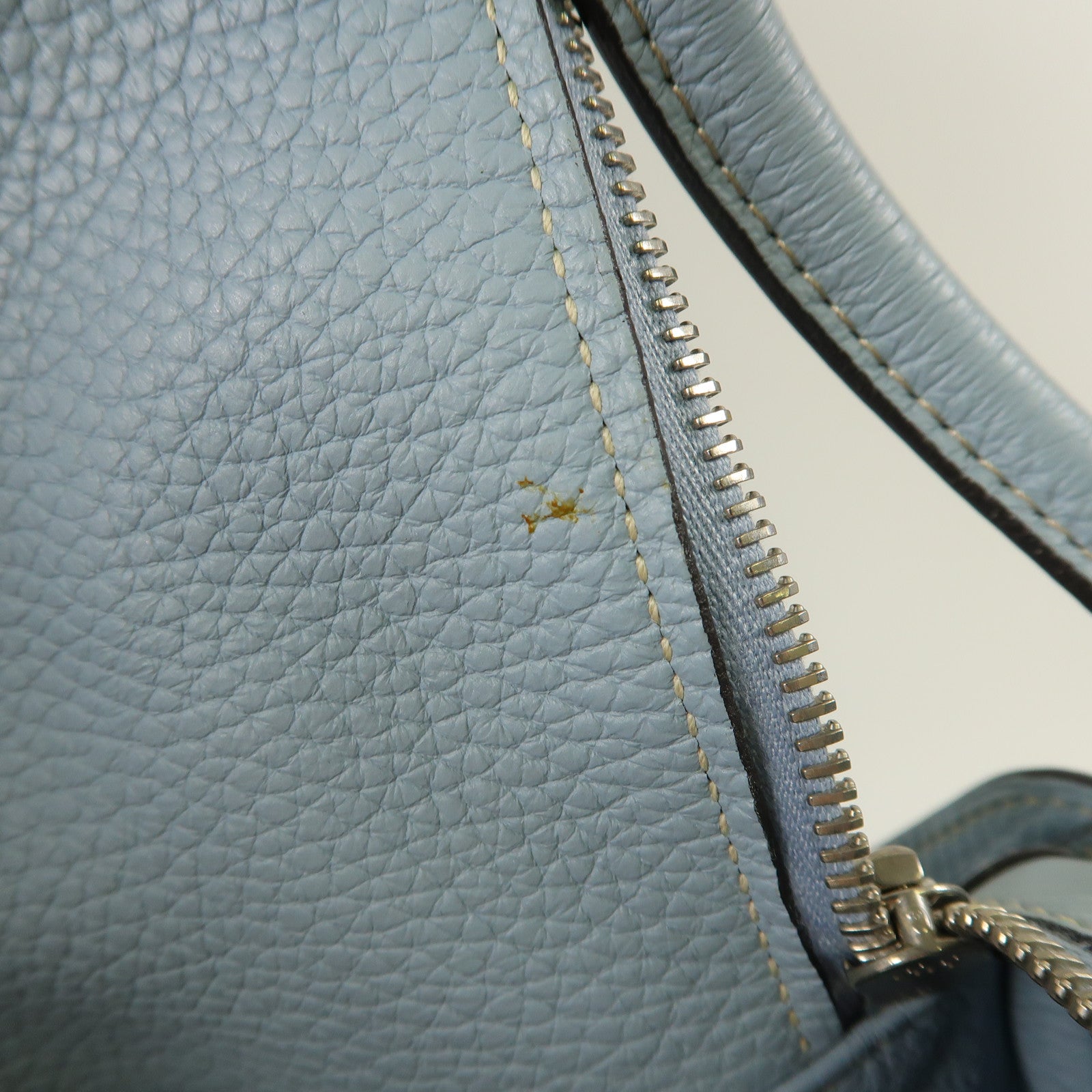 HERMES Clemence皮革Lindy 34銀扣手挽肩背兩用袋J7 Bleu Lin