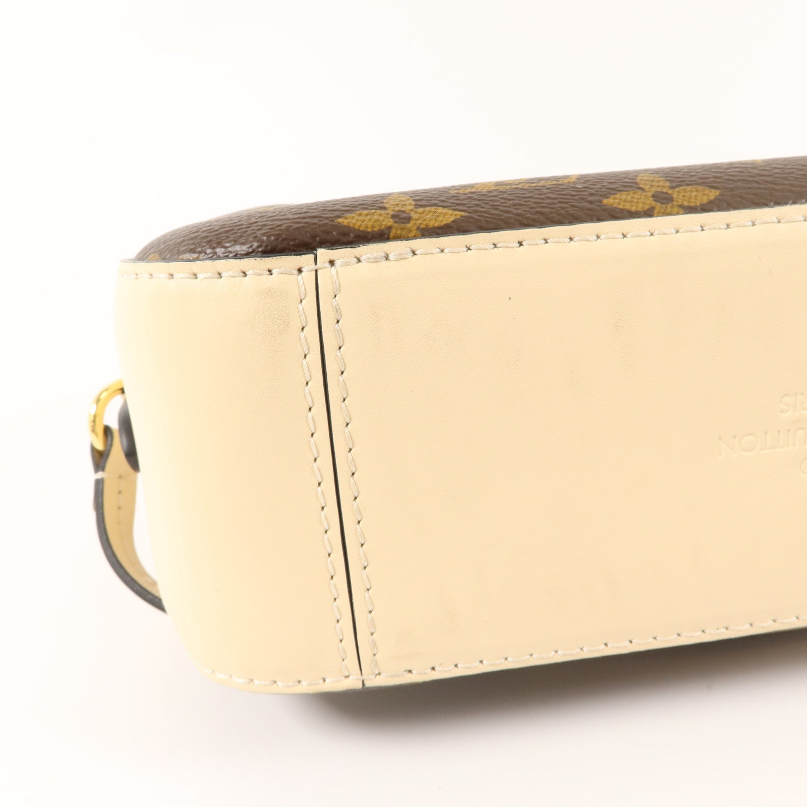 LOUIS VUITTON Monogram Saintonge金扣手挽肩背兩用袋