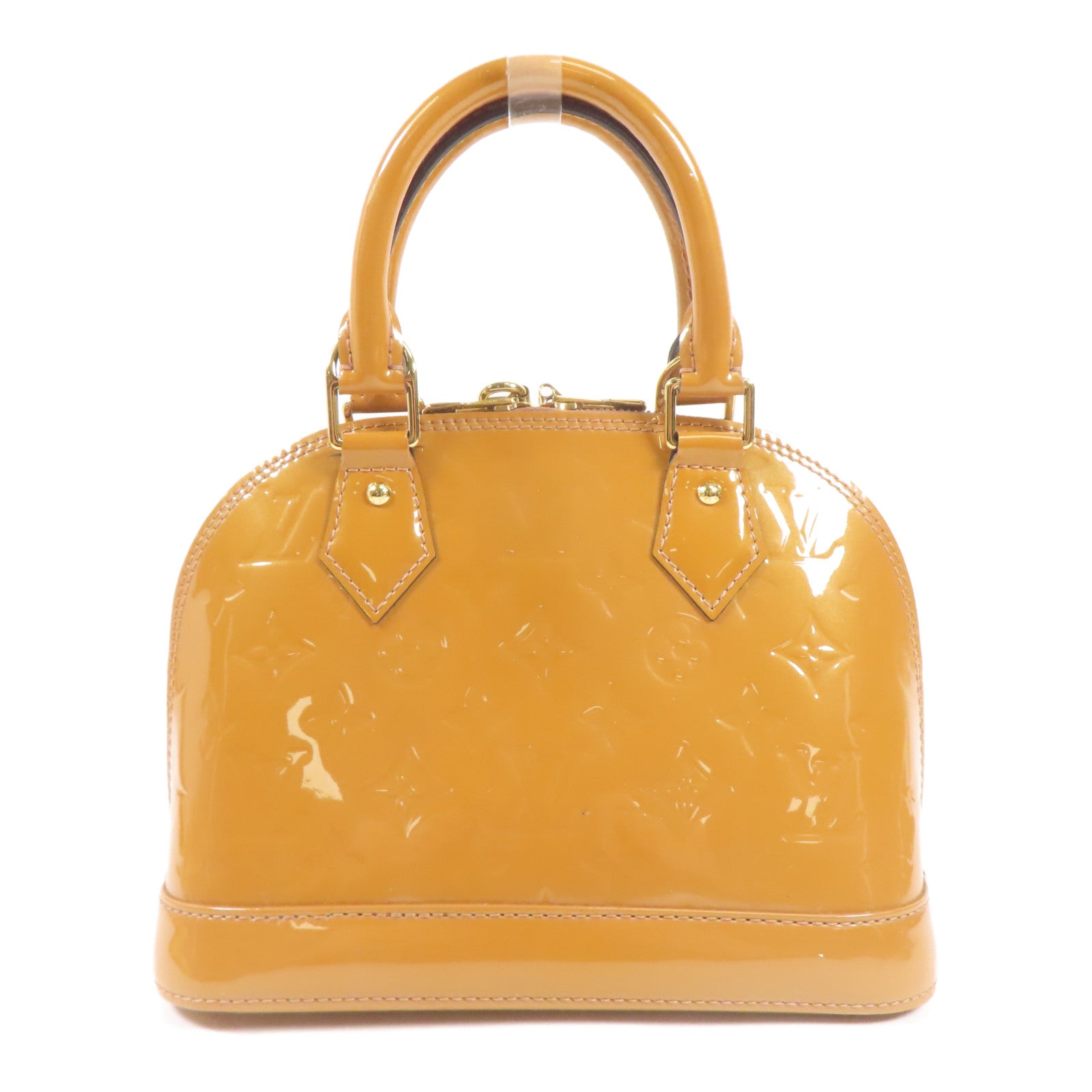 LOUIS VUITTON Monogram Vernis Alma BB金扣手挽肩背兩用袋