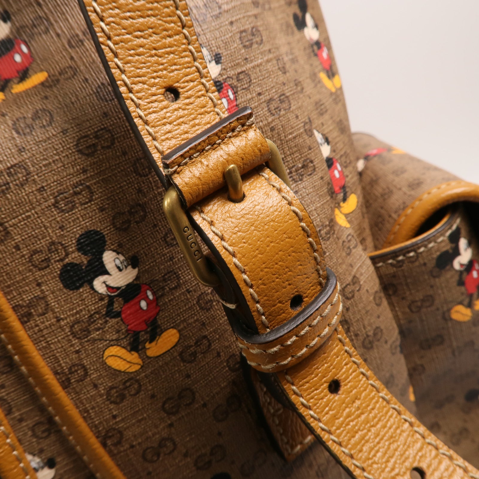 GUCCI 【激減優惠】塗層帆布Gucci X Disney Backpack背包