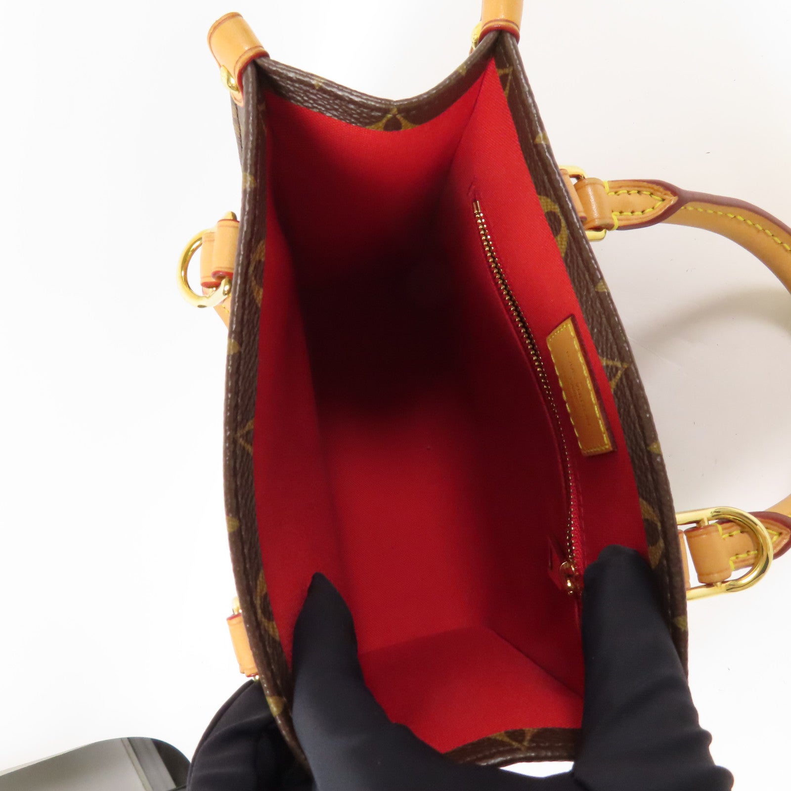 LOUIS VUITTON LV GHW Sac Plat BB 2 Way Shoulder Handbag M45847 Monogram Brown