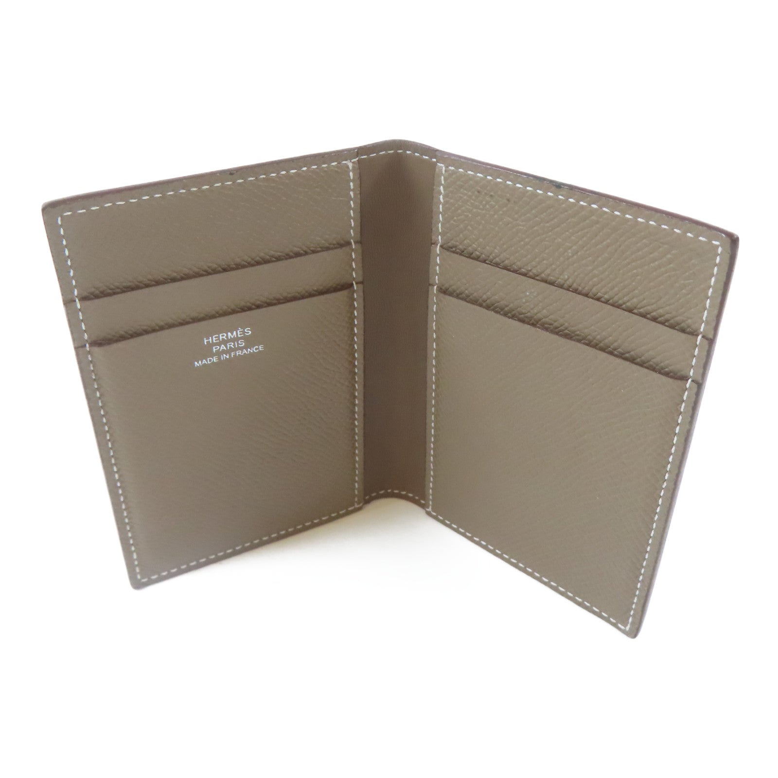 HERMES Epsom皮革MC2 Euclide Card Holder卡片套Etoupe/大象灰色