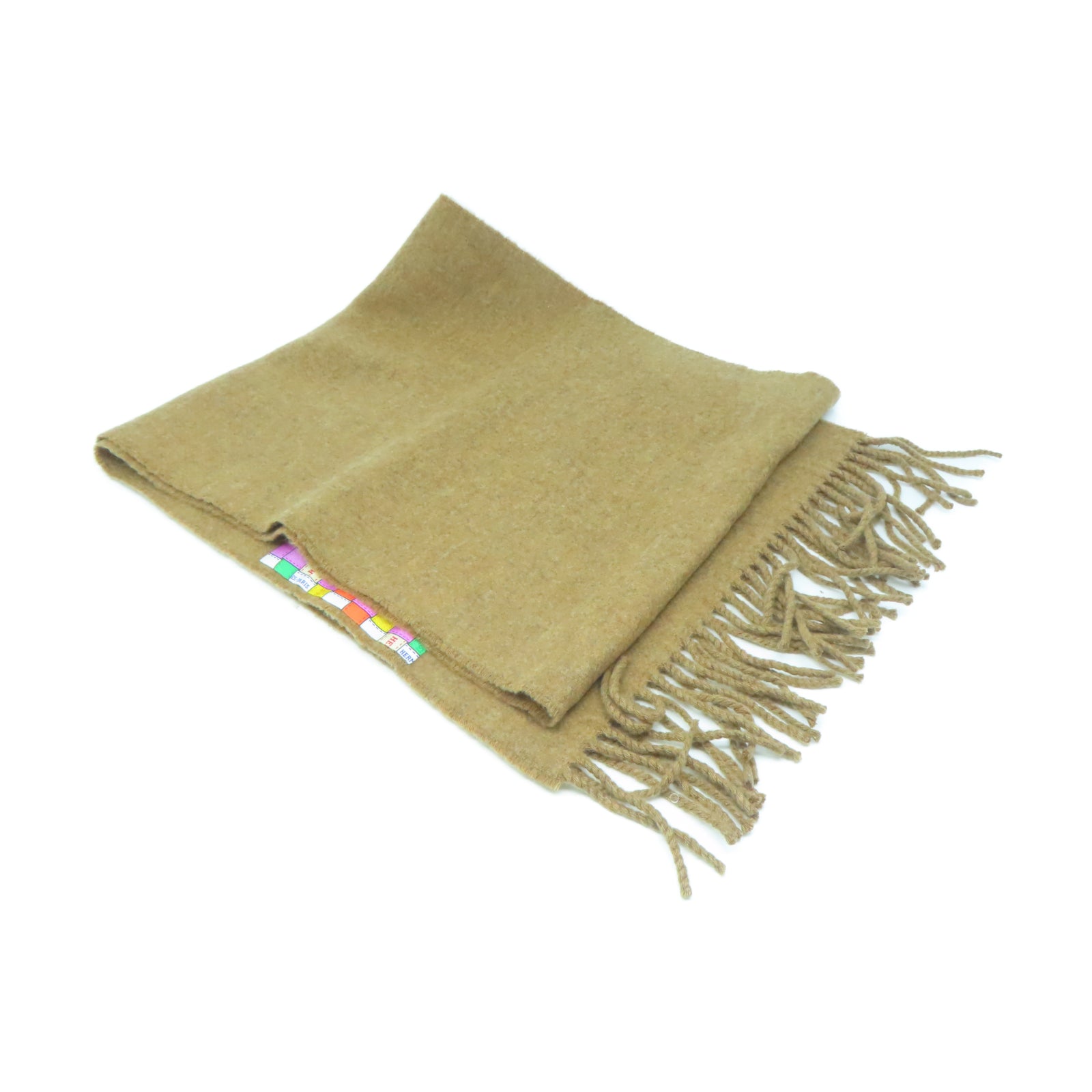 HERMES 【激減優惠】羊絨Scarf圍巾棕色