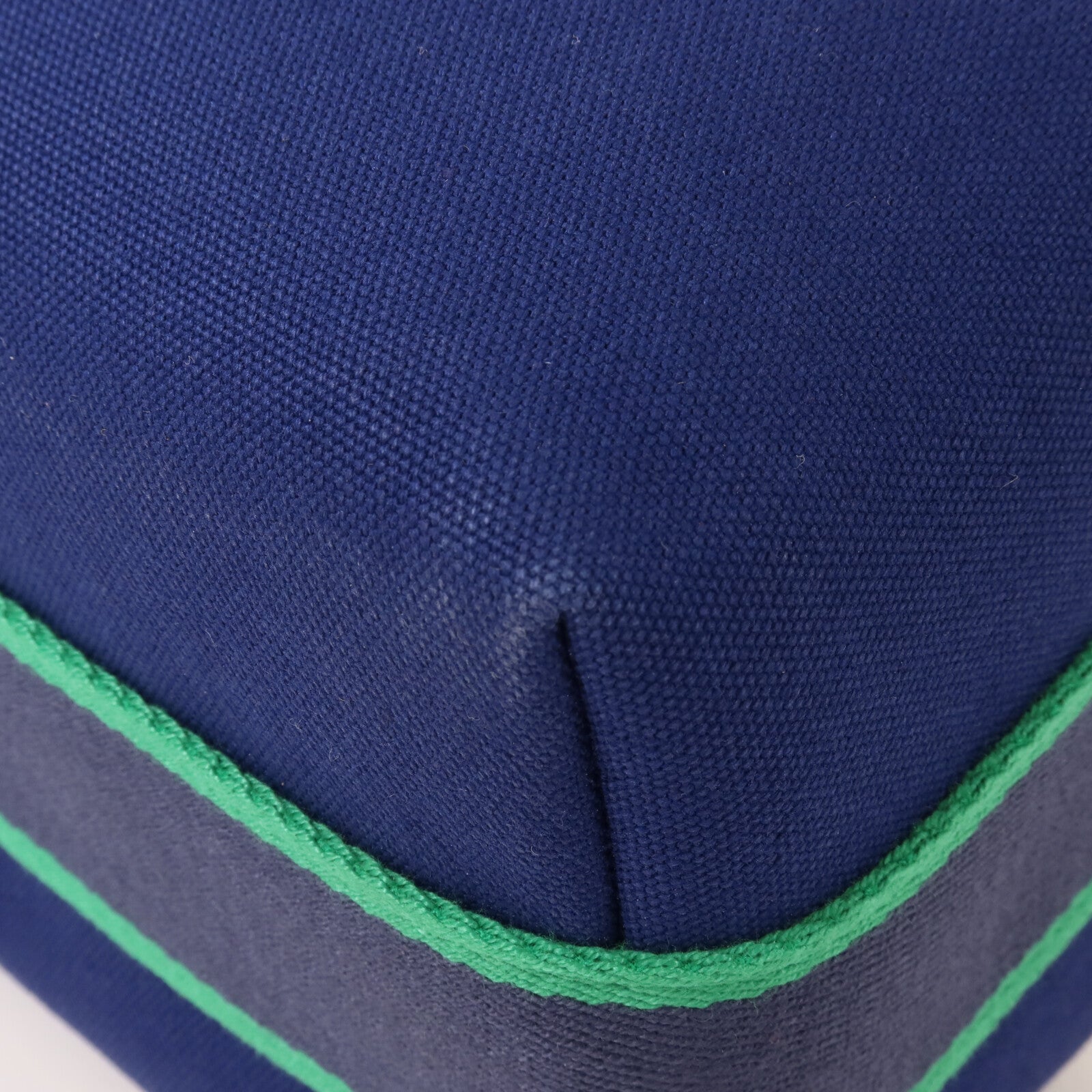 HERMES 帆布Bride A Brac PM手挽袋Bleu Marine