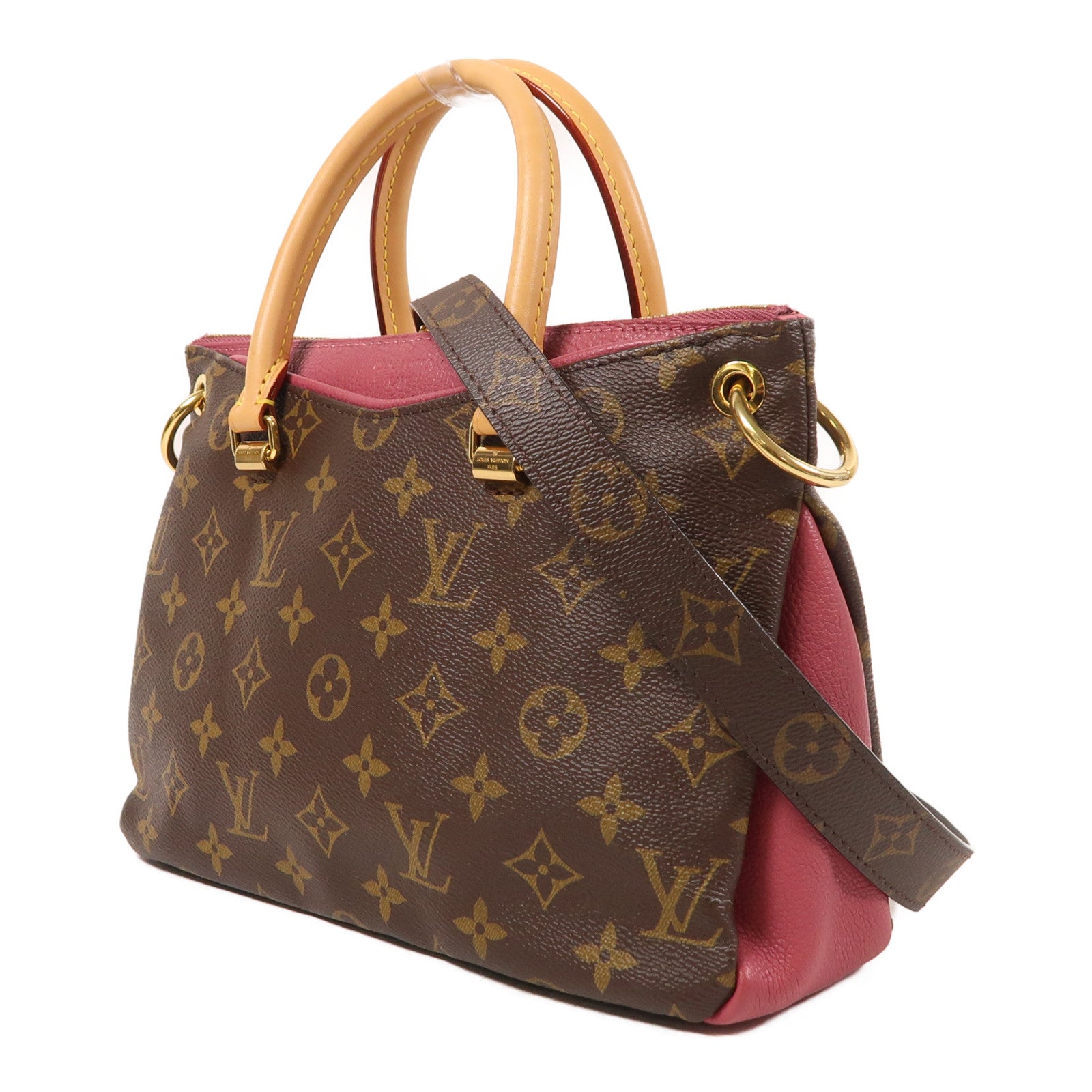 LOUIS VUITTON Monogram Pallas BB金扣手挽肩背兩用袋