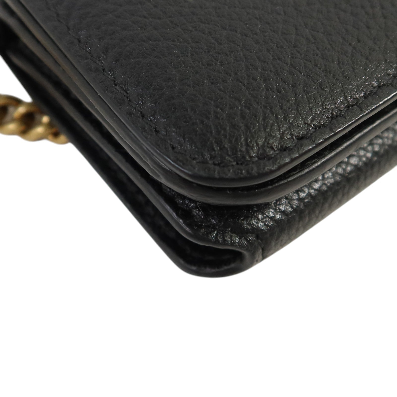 BALENCIAGA 牛皮皮革Mini Wallet on Chain金扣鏈帶肩背袋