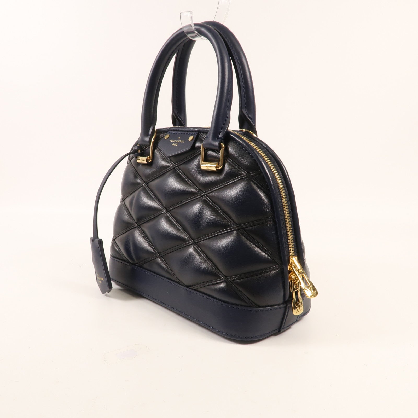 LOUIS VUITTON Malletage Alma BB金扣手挽肩背兩用袋