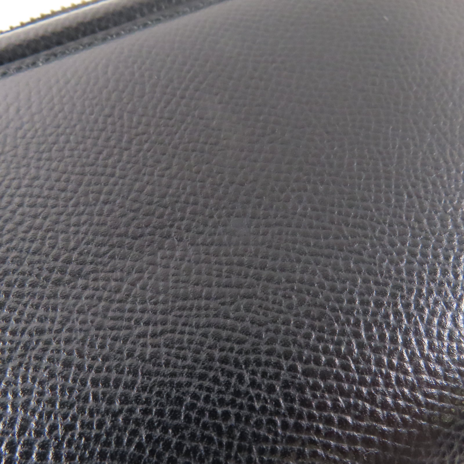 Salvatore Ferragamo 牛皮皮革Zipper Long Wallet金扣長錢包黑色