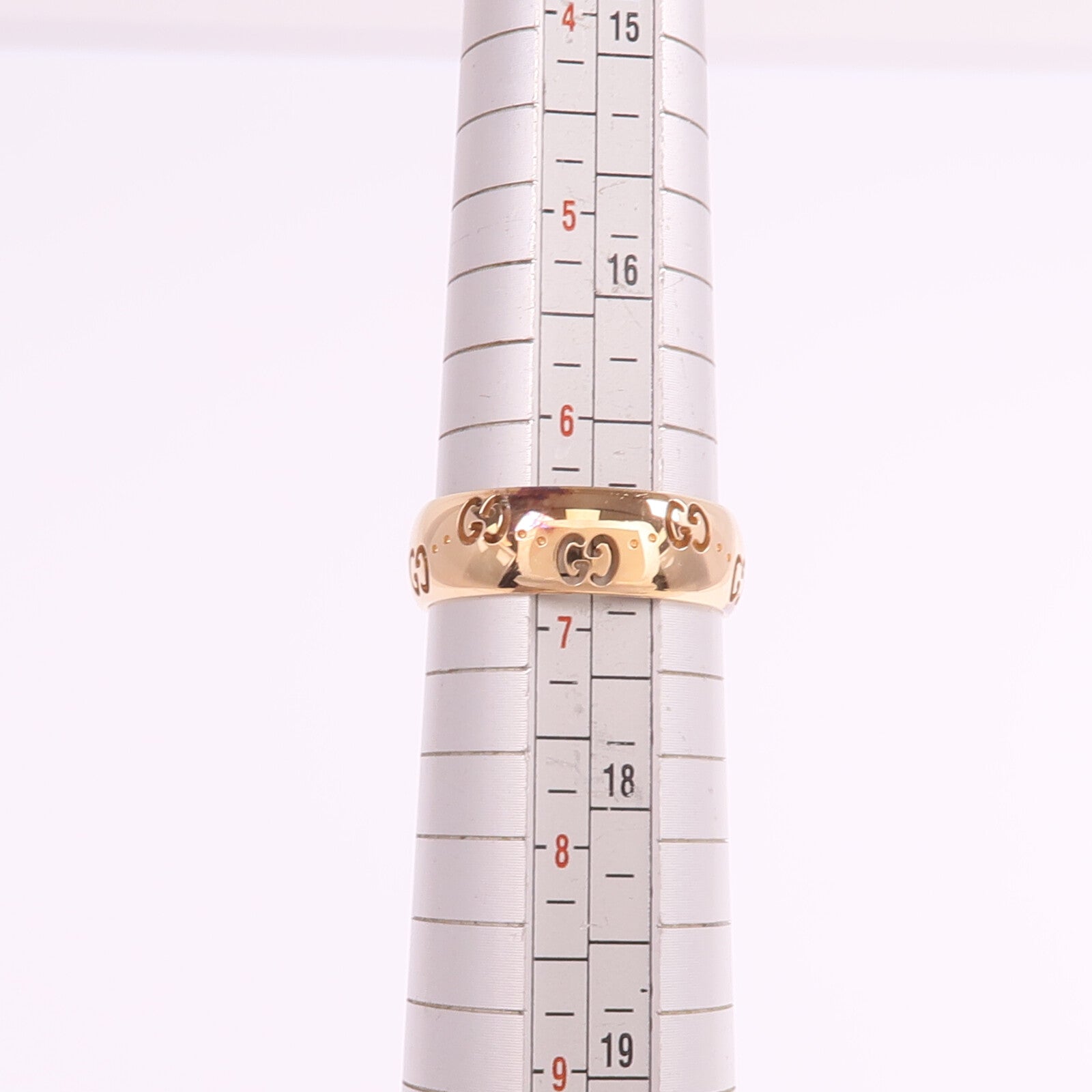 GUCCI 【激減優惠】18K玫瑰金GG Icon Ring戒指Gucci#14/US#6.75