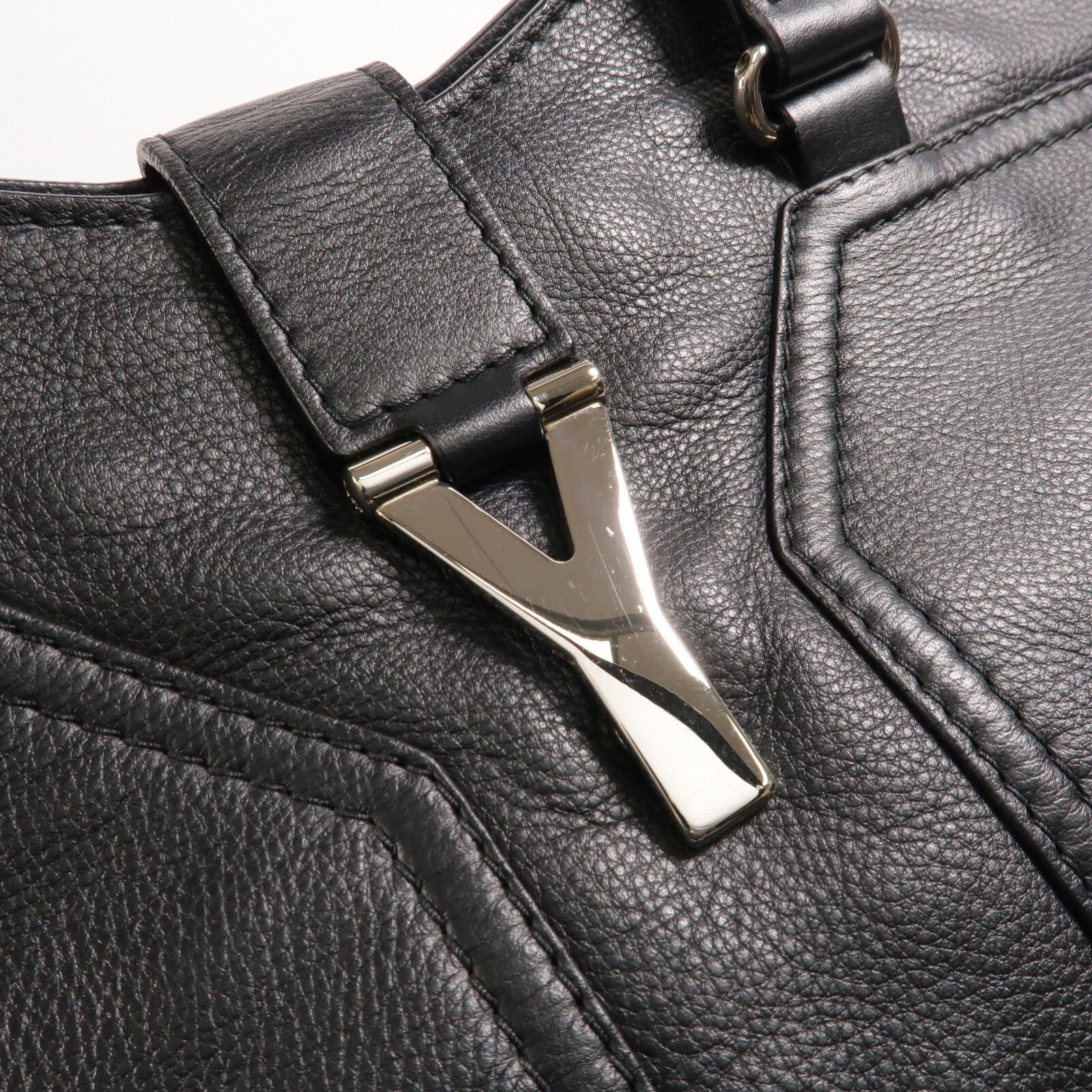 YVES SAINT LAURENT 牛皮皮革Cabas Chyc Weekender Boston Bag手挽袋