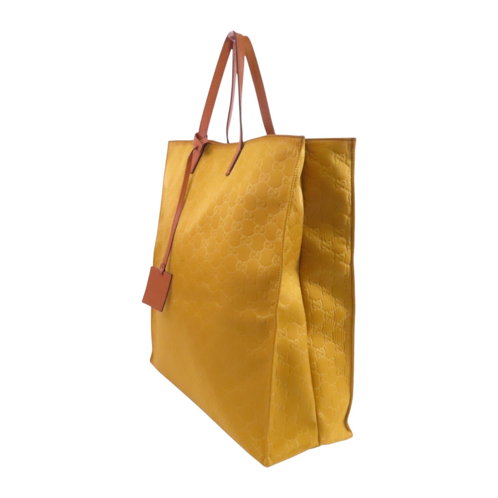 GUCCI 帆布Tote Bag銀扣手挽袋