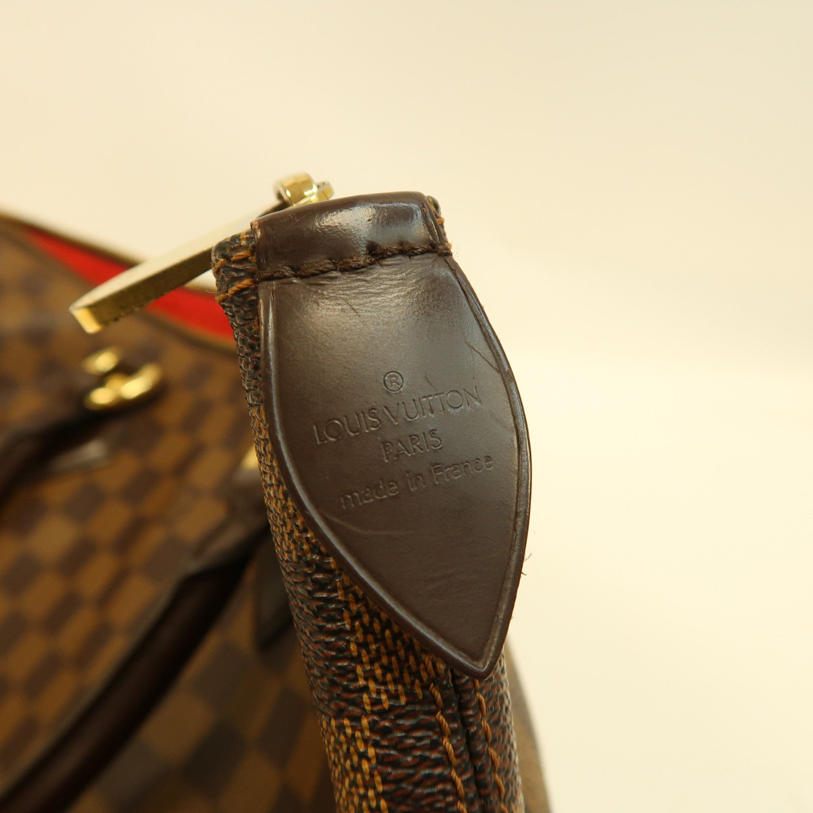 LOUIS VUITTON 【激減優惠】Damier Saleya MM金扣肩背袋啡色
