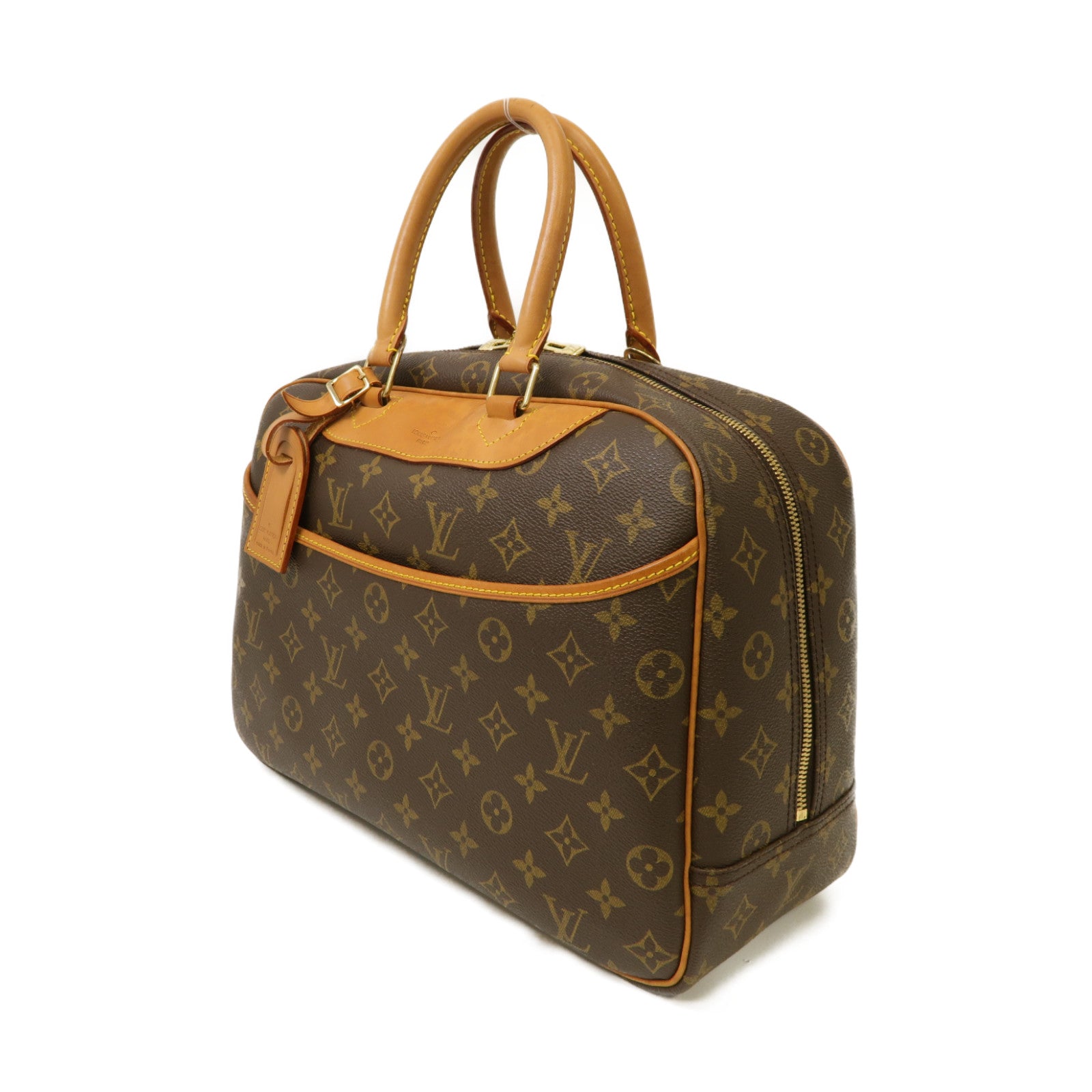 LOUIS VUITTON 【激減優惠】Monogram Deauville GM金扣手挽袋啡色