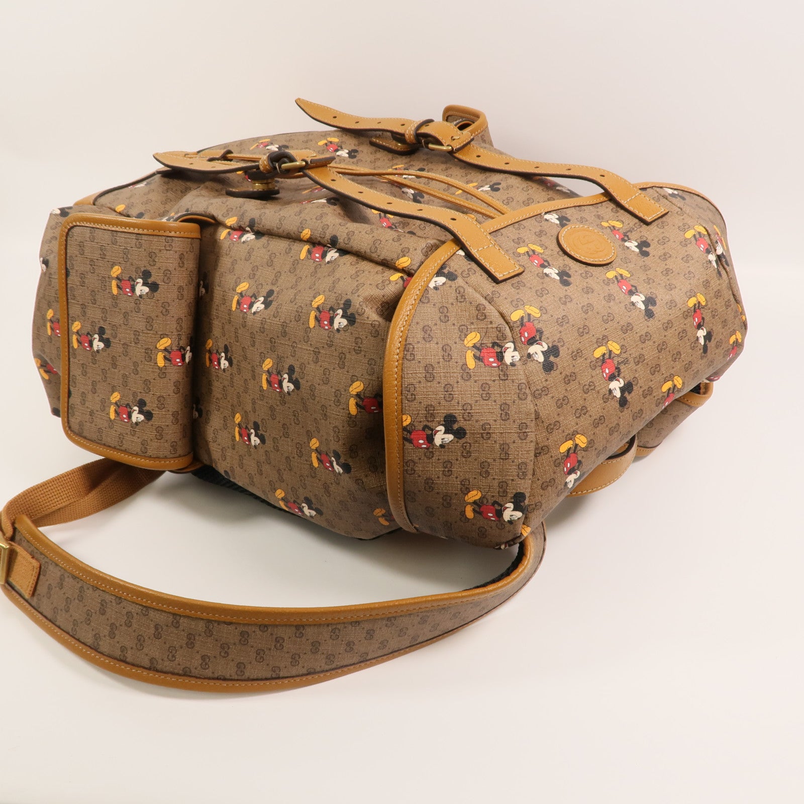 GUCCI 【激減優惠】塗層帆布Gucci X Disney Backpack背包
