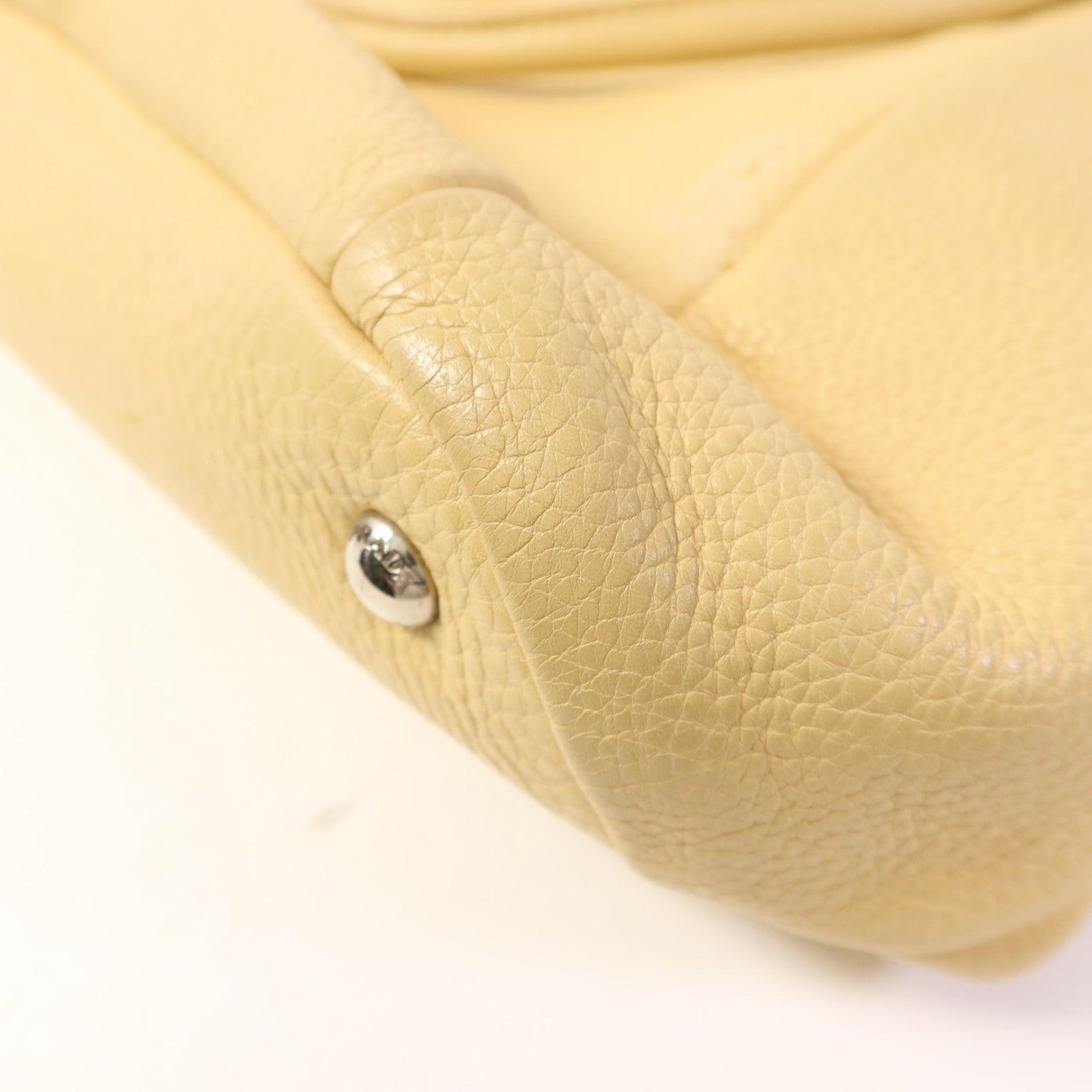 PRADA 牛皮皮革Vitello Daino 2 Way Shoulder Bag銀扣手挽肩背兩用袋