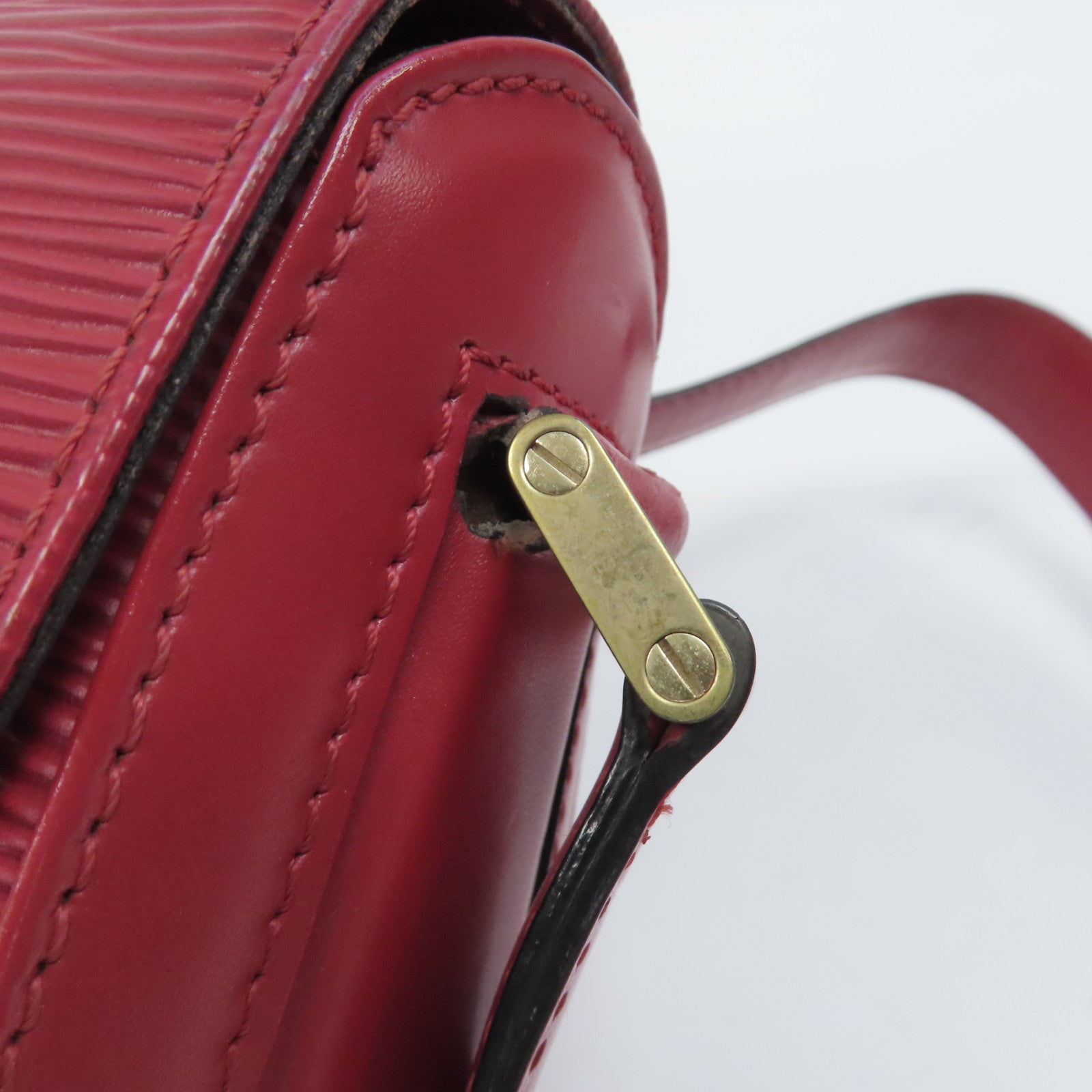 LOUIS VUITTON 【激減優惠】Epi Bushi金扣肩背袋紅色