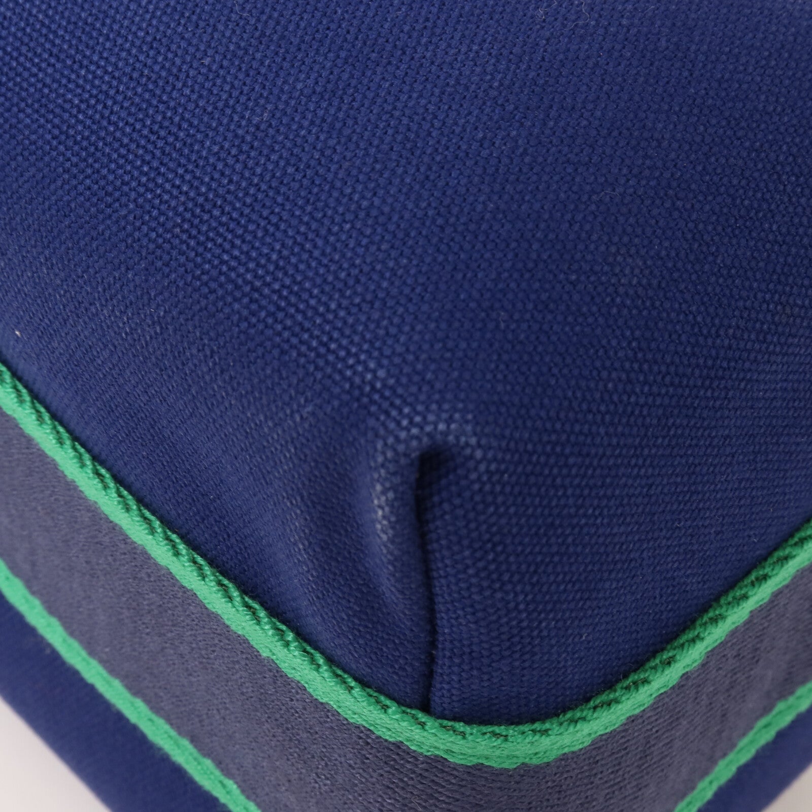 HERMES 帆布Bride A Brac PM手挽袋Bleu Marine
