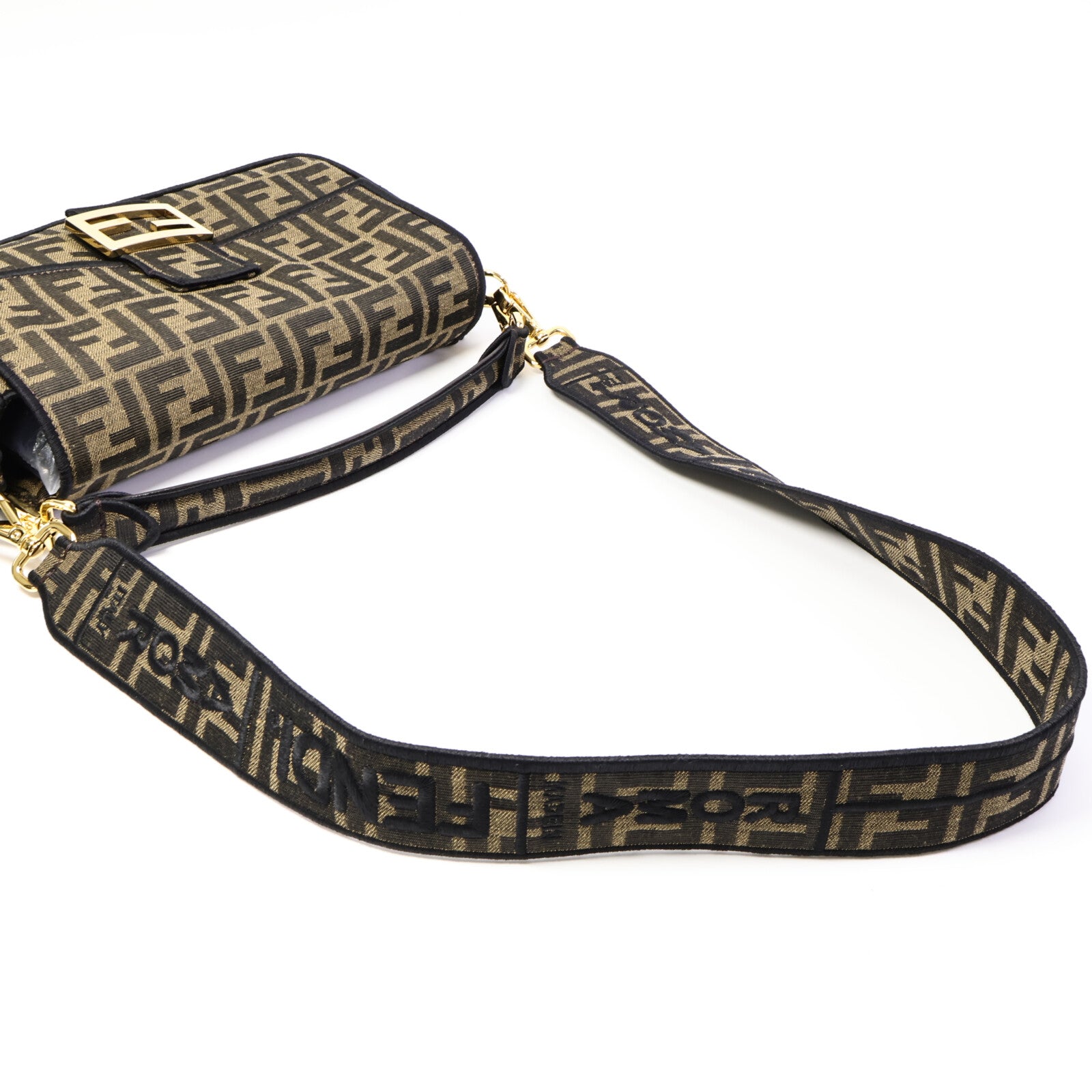 FENDI 帆布Baguette Bag手挽肩背兩用袋