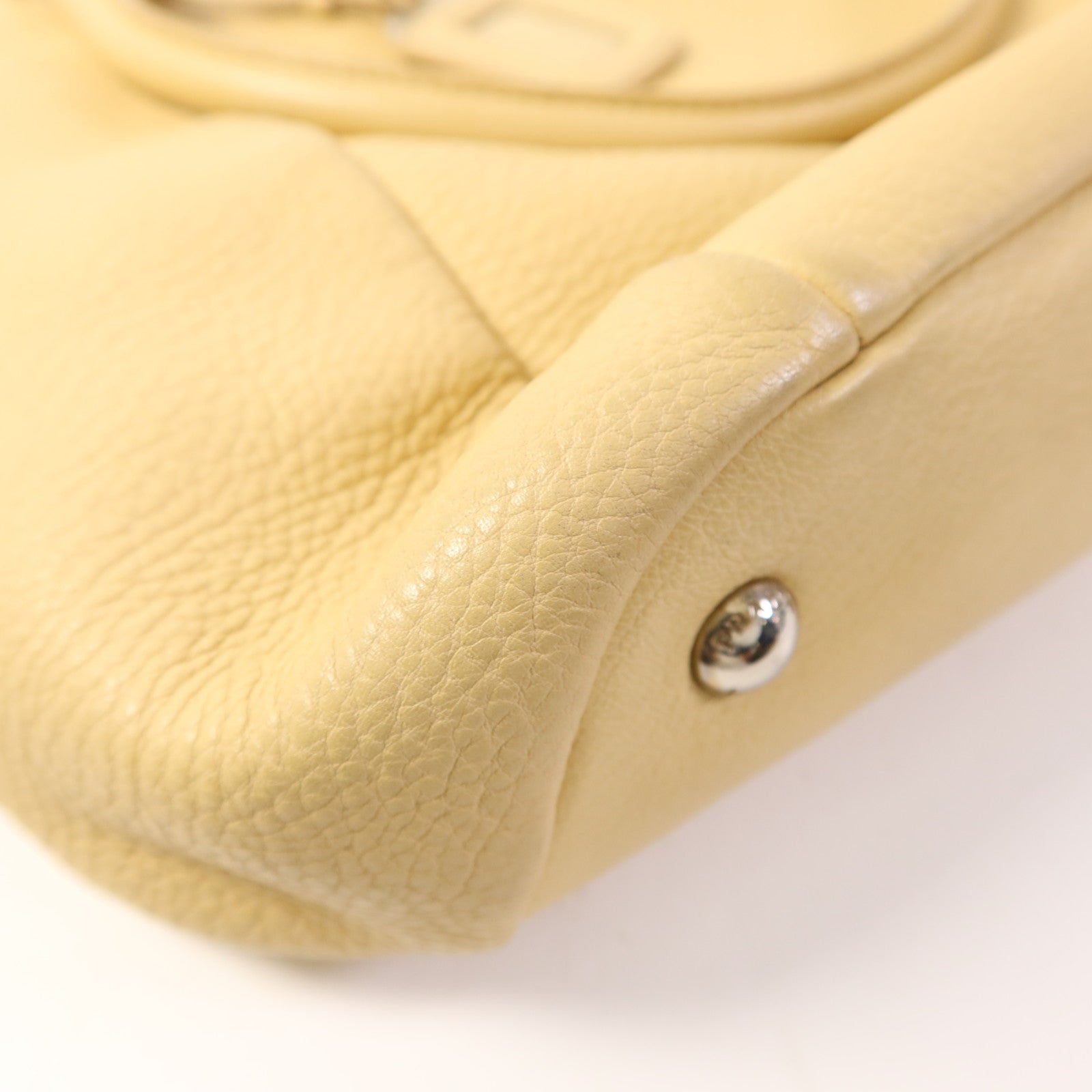 PRADA 牛皮皮革Vitello Daino 2 Way Shoulder Bag銀扣手挽肩背兩用袋