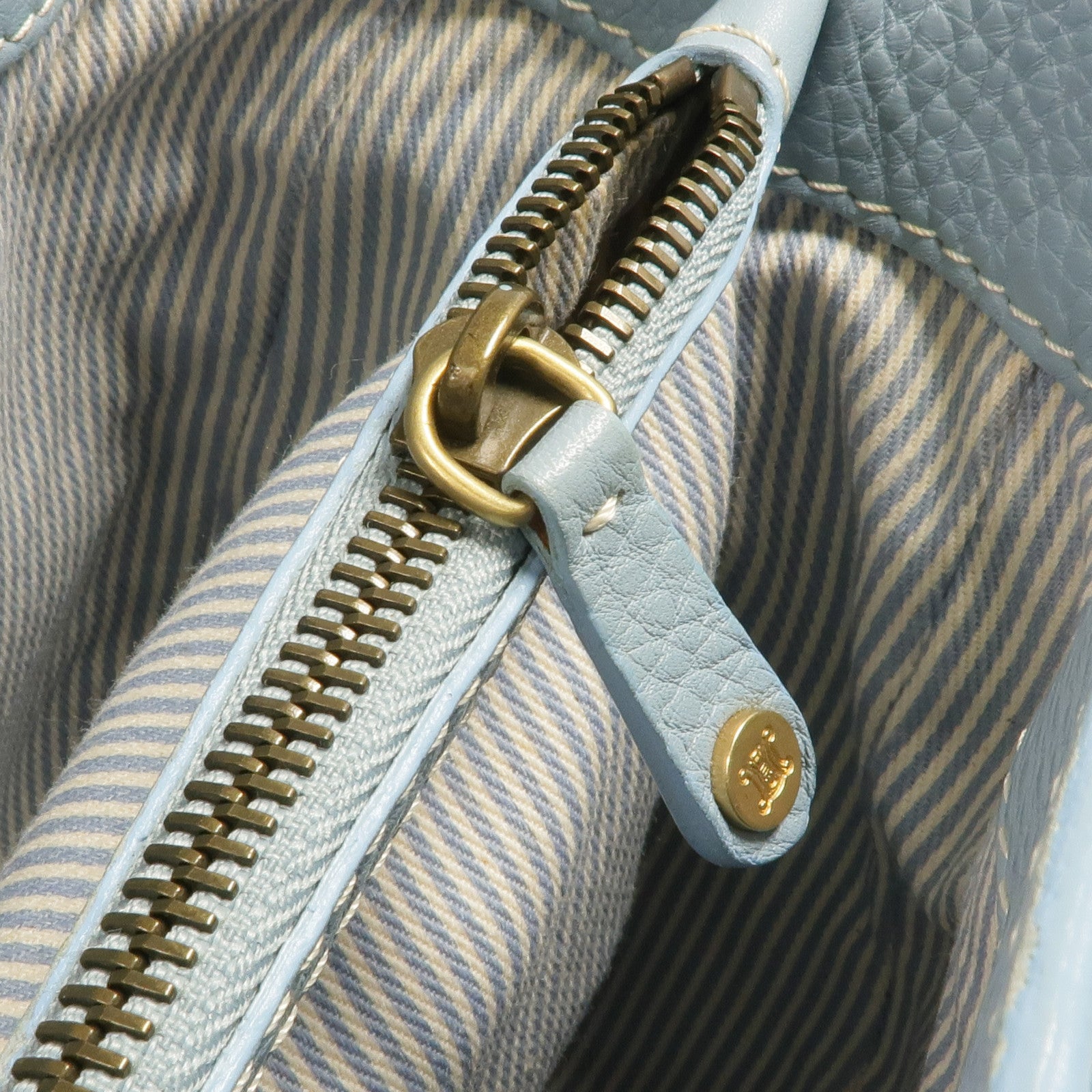 CELINE 牛皮皮革Handbag金扣手挽袋