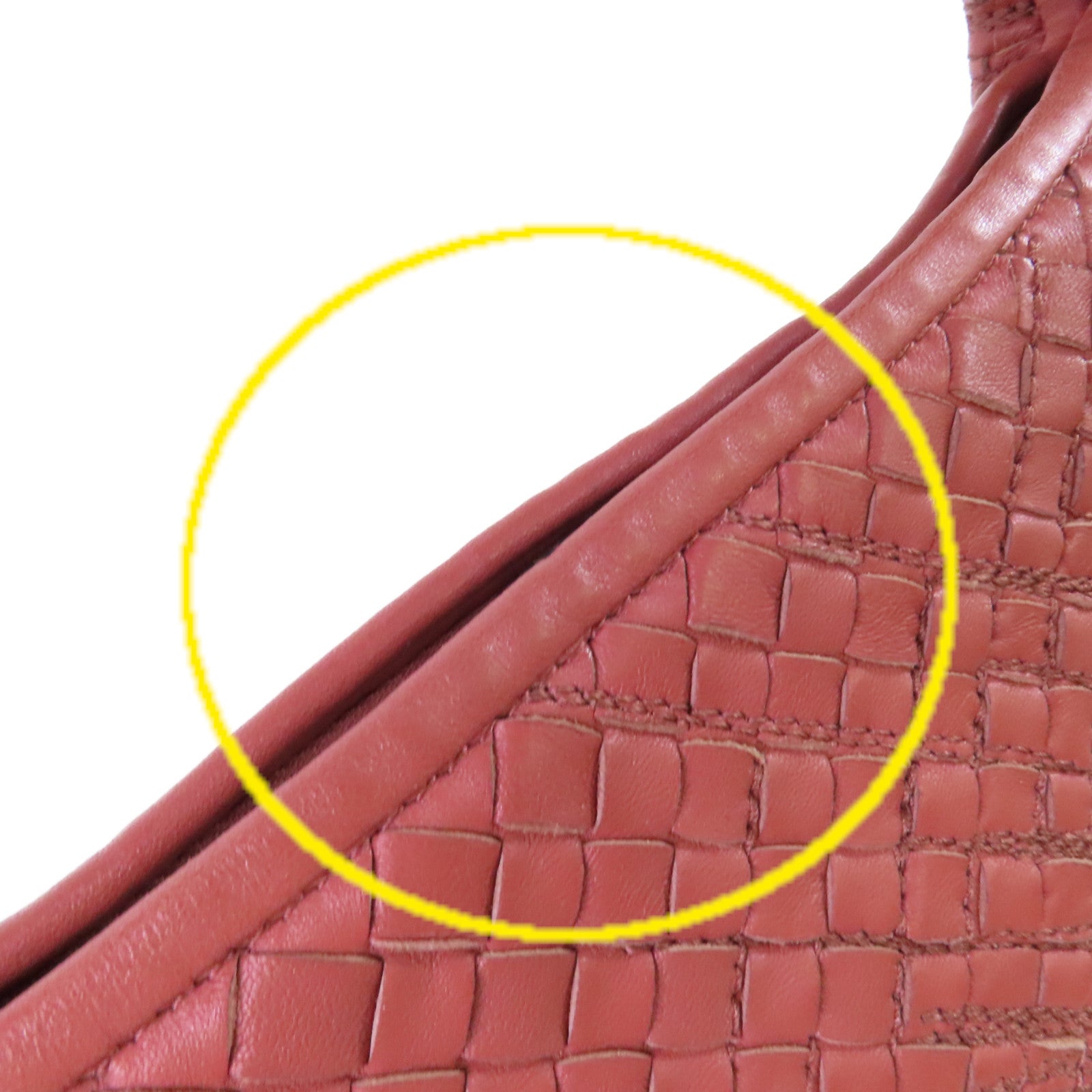 BOTTEGA VENETA 【激減優惠】織紋皮革Intrecciato Shoulder Bag肩背袋酒紅豆色