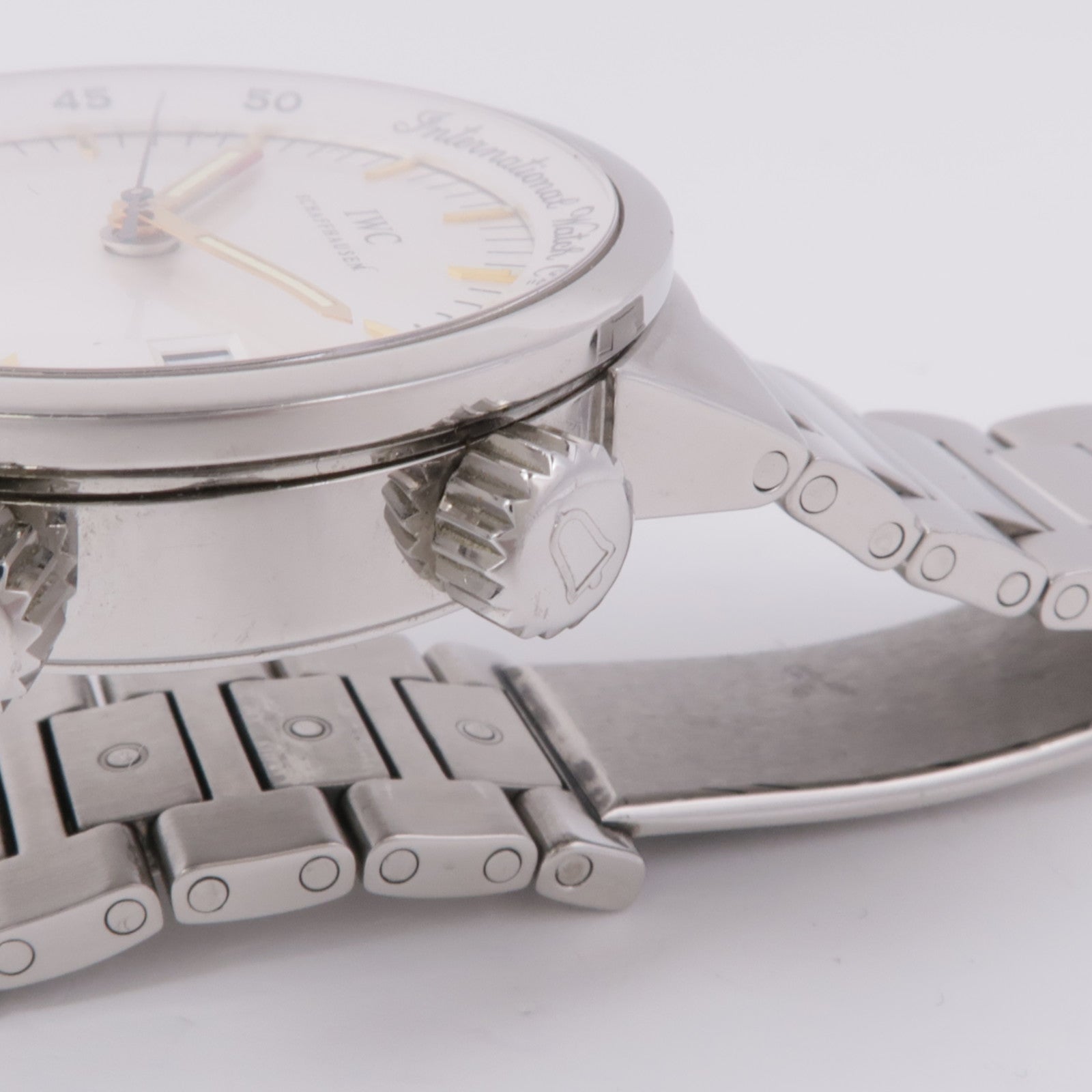 IWC GST Alarm IW353702 Automatic Watch Stainless Steel White